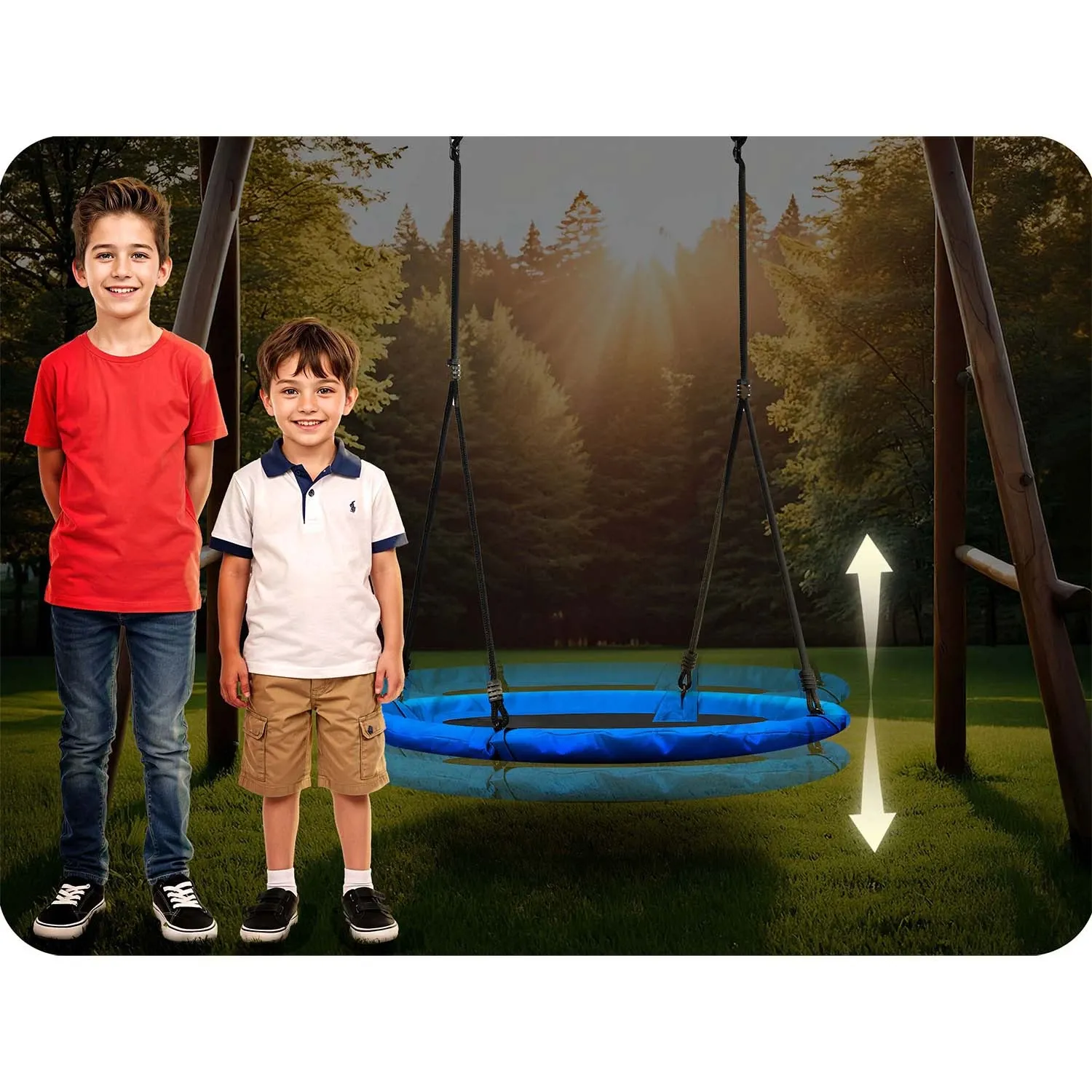 „Neo-Sport Swingo“ 120 cm „Crown Nest“ sūpynės - nuotrauka 1