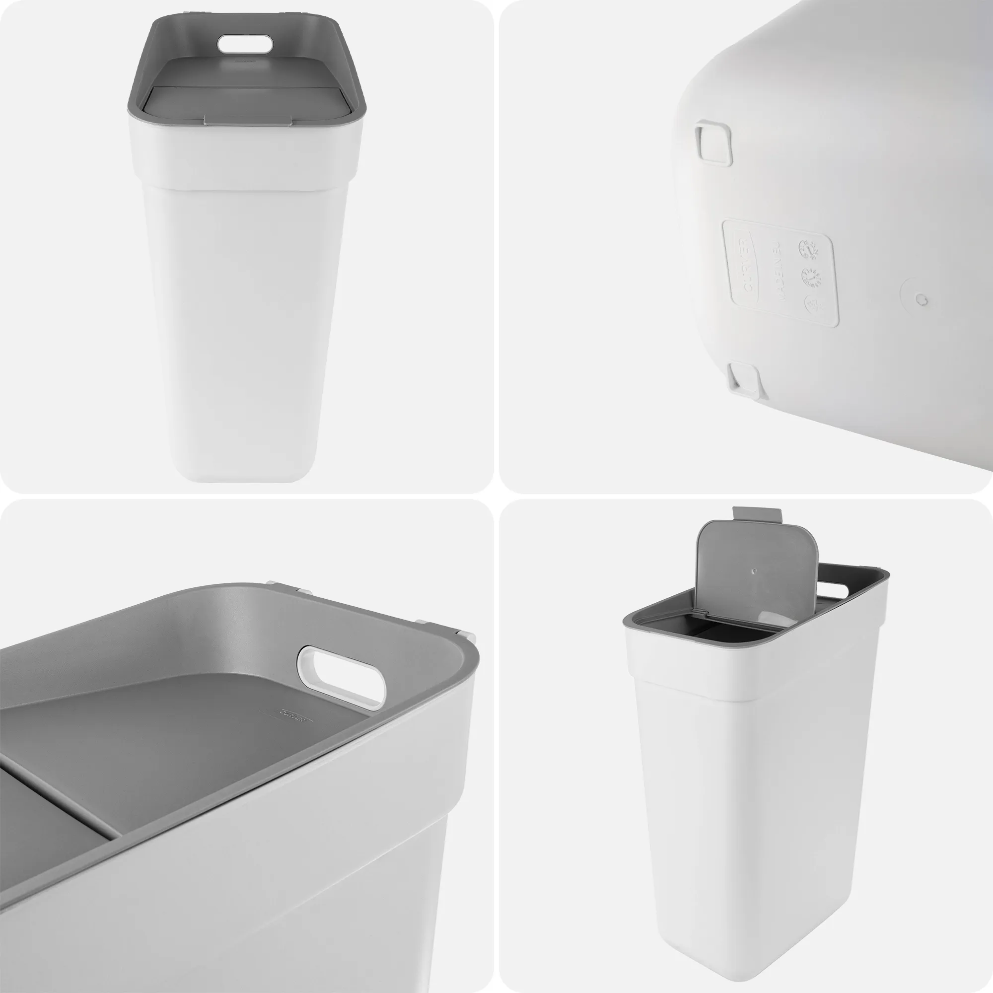 Curver Ready to Collect 30 l atliekų rūšiavimo šiukšliadėžė, balta