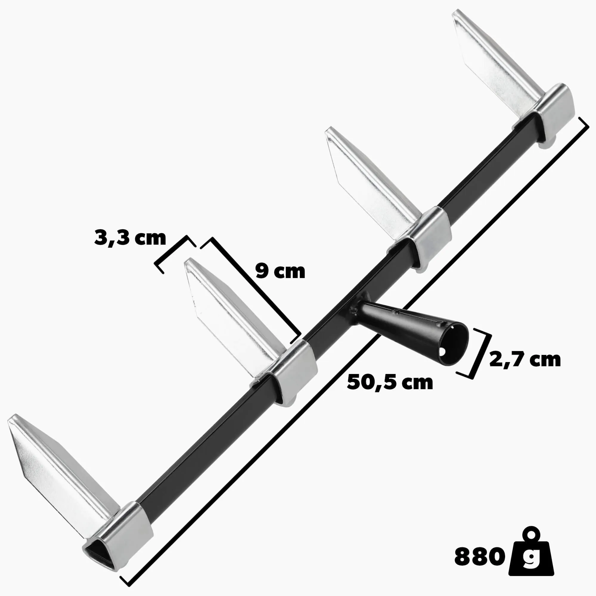 „Rauma“ 4 dantukų sodo žymeklis, 50 cm