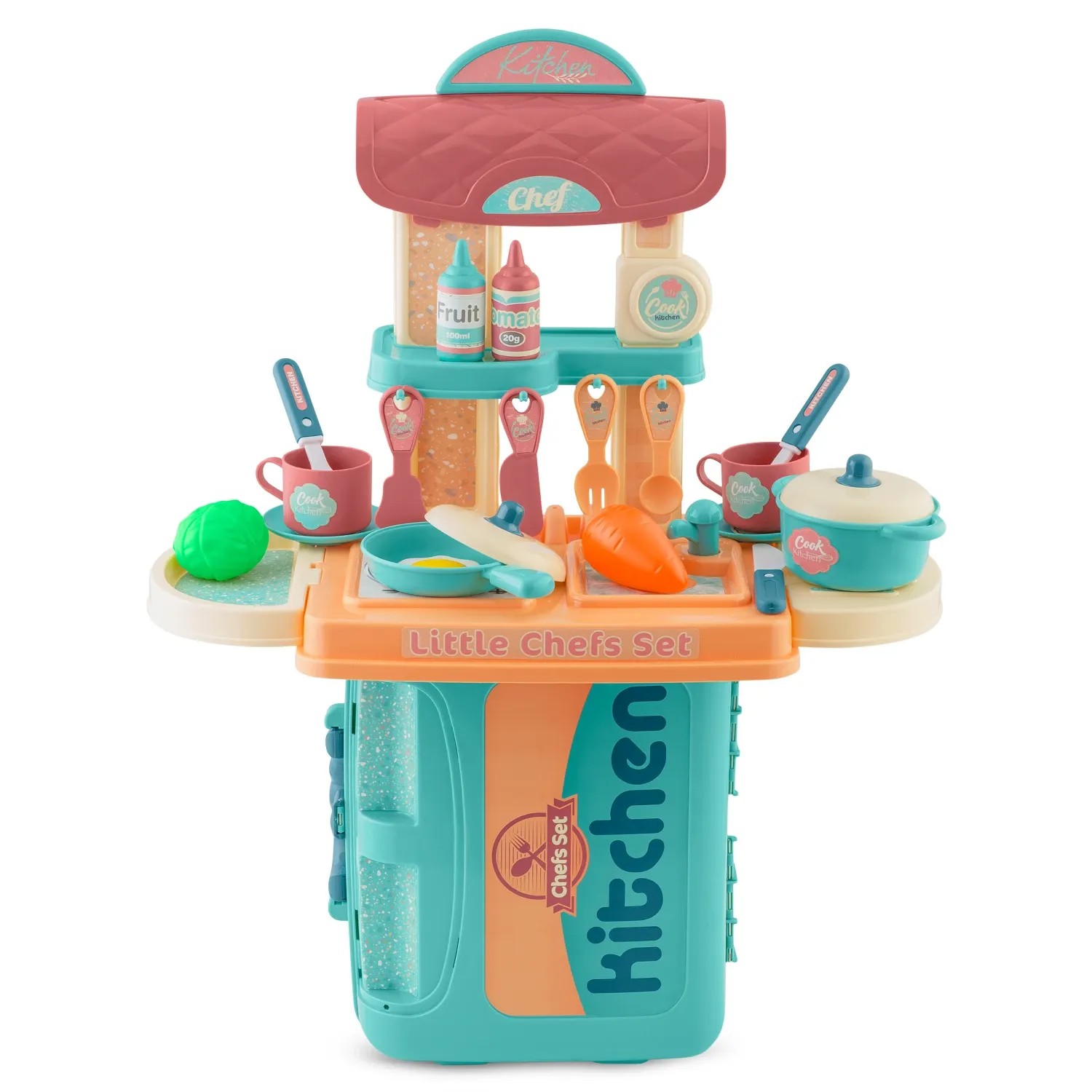 Ricokids 772901 Vaikiška virtuvė su dėklu - nuotrauka 1