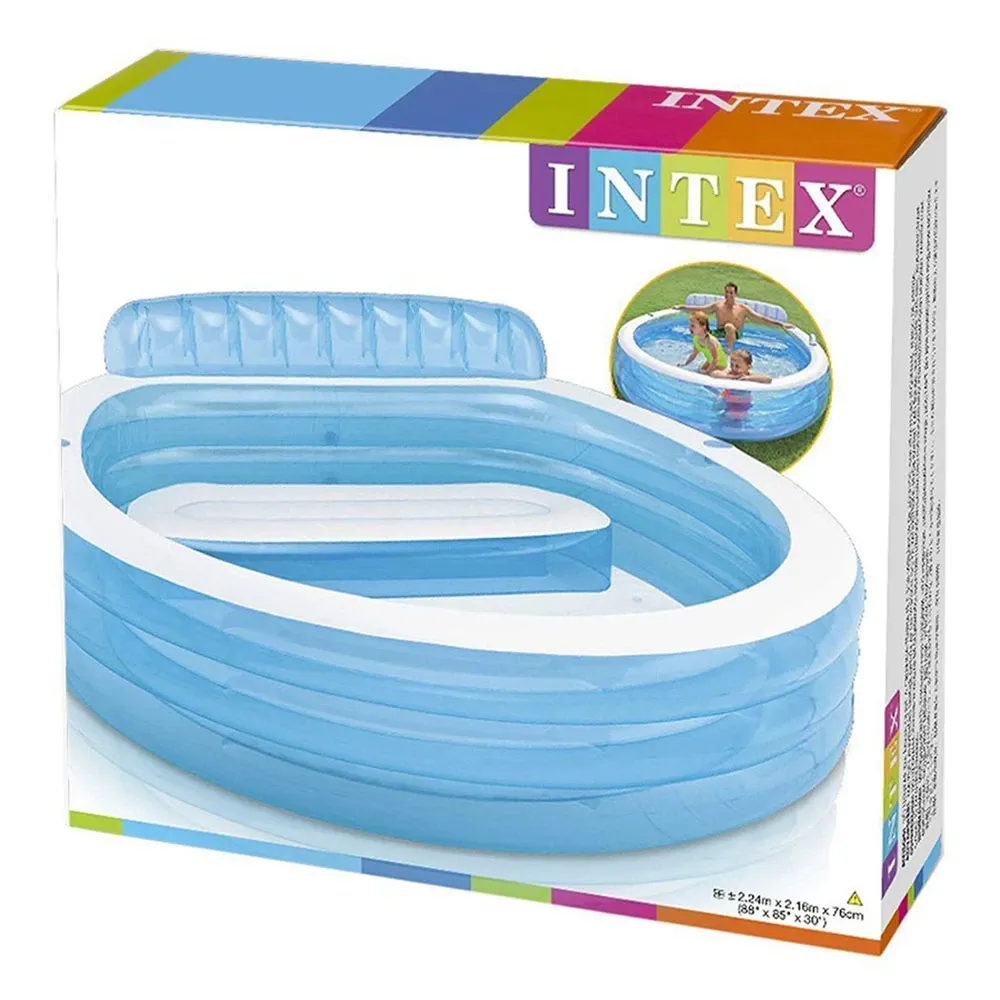 Pripučiamas baseinas su suoliuku 229 x 218 x 79 cm INTEX 57190 - nuotrauka 1