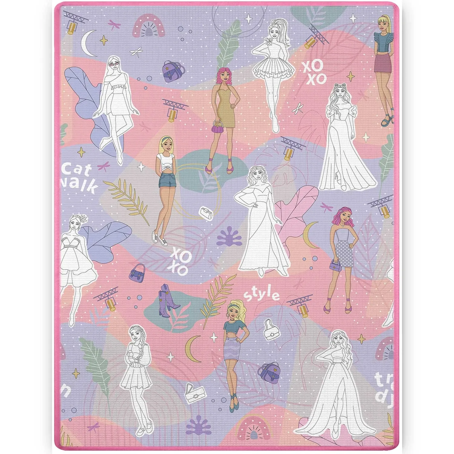 Ricokids RK-344 putplasčio kilimėlis spalvinimui, susuktas, 120 x 90 x 0,3 cm - nuotrauka 1