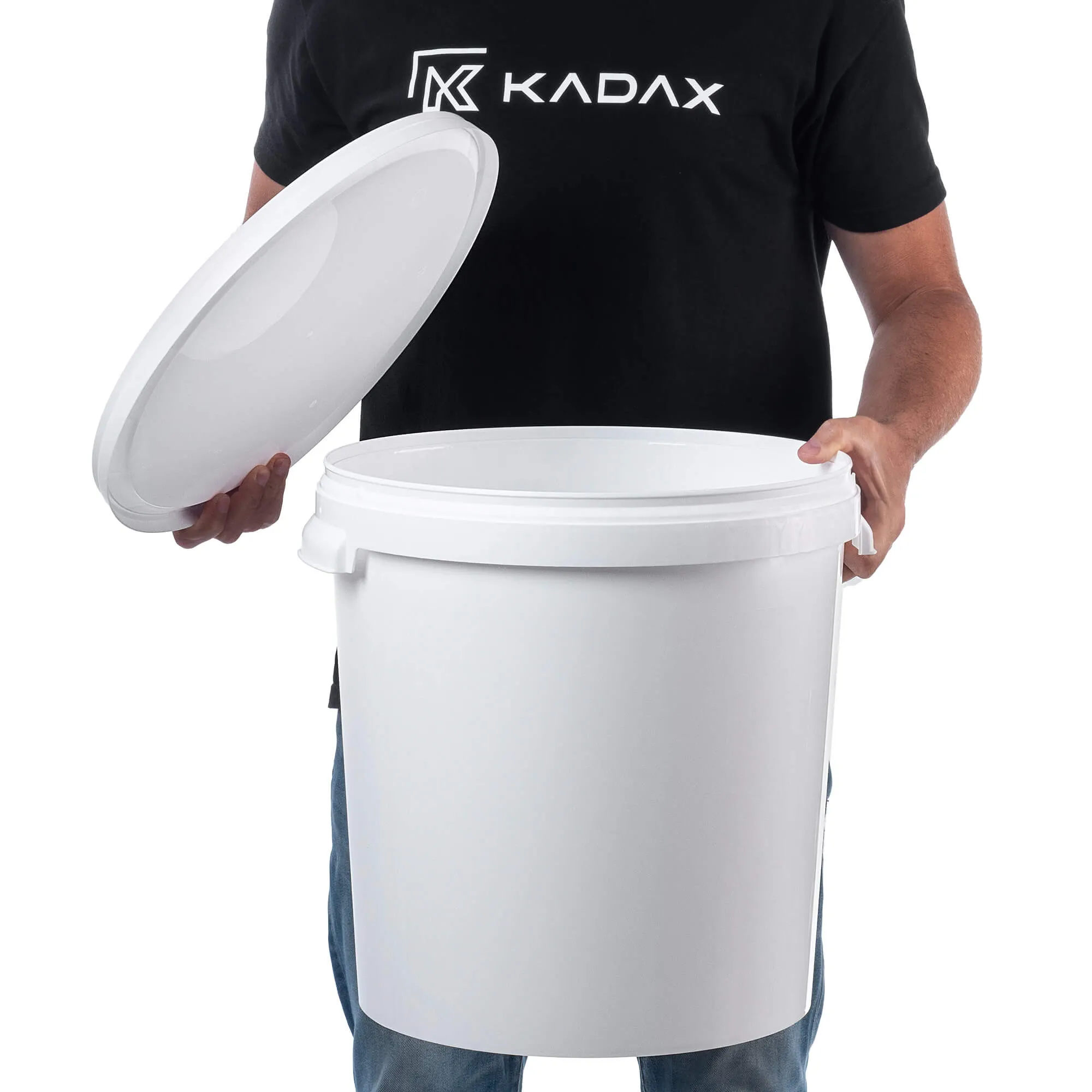 „Acerra“ fermentacijos indas su dangčiu, 33 l, baltas