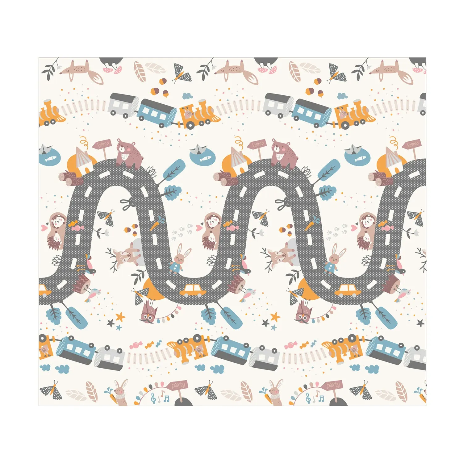 Sulankstomas edukacinis putplasčio kilimėlis 200 x 180 x 1 cm Nukido NK-340 - nuotrauka 1