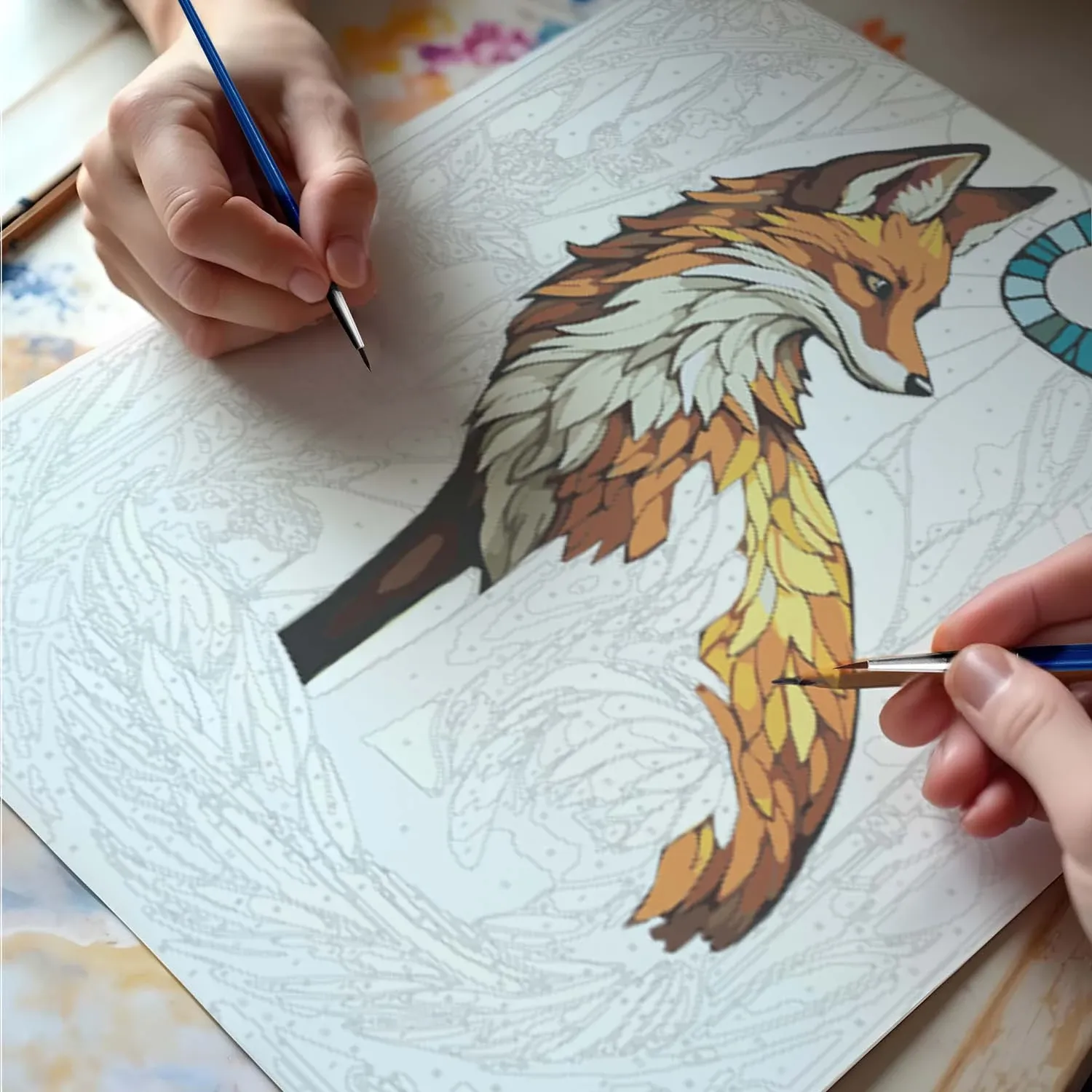 Paveikslas tapyti pagal skaičius 40x50 cm Massido Lisek - nuotrauka 1