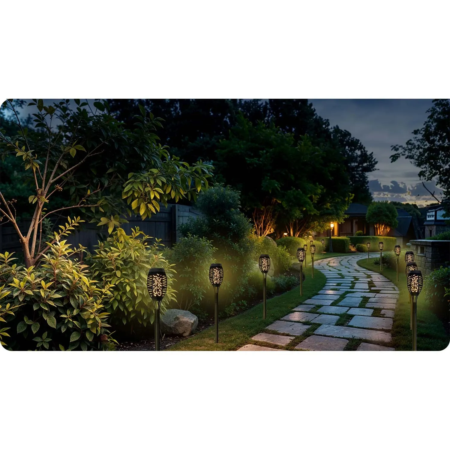 Saulės energija varomi žibintuvėliai, 2 vnt., „Ilumen LS-100“ - nuotrauka 1