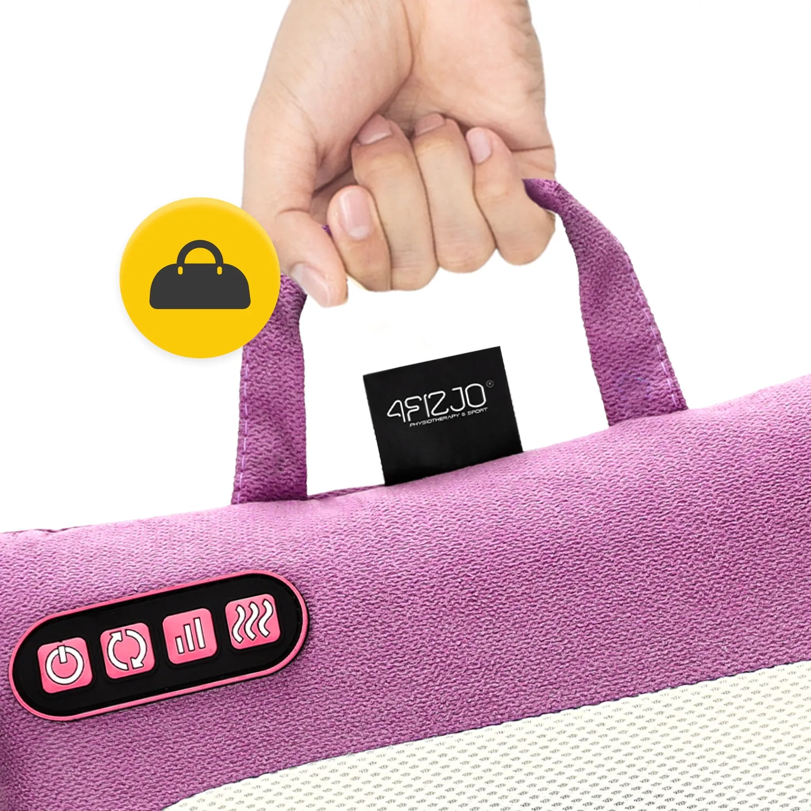 LITE šildoma masažinė pagalvėlė rožinė