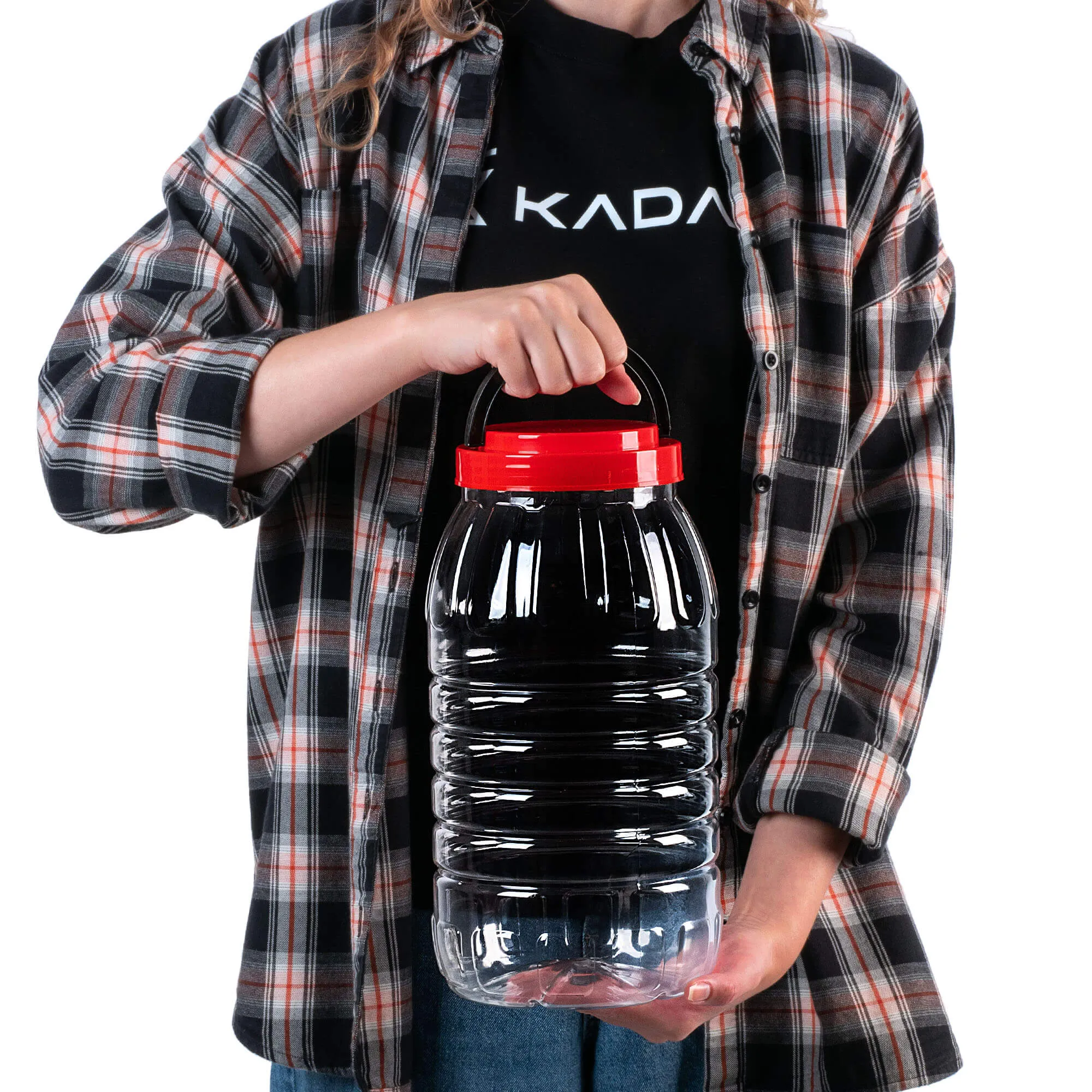 PET indelis su užsukamu dangteliu ir rankena „Riccia universal“, 5 l, 1 vnt.