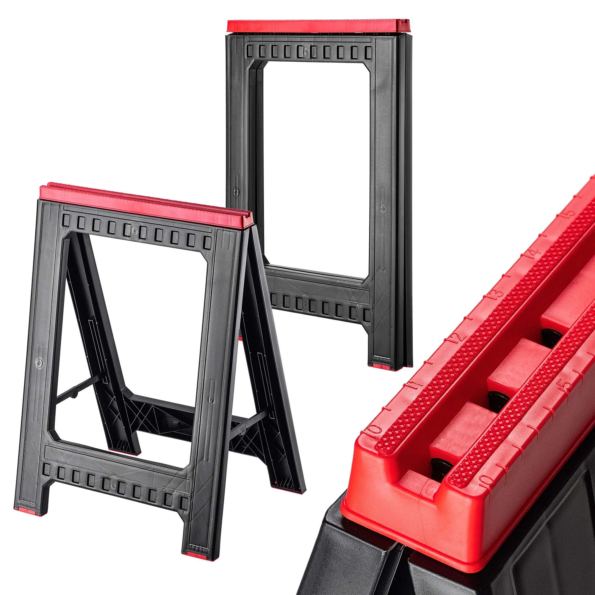 „Vervik“ dirbtuvių estakados, 77 cm, juodos ir raudonos spalvos, 2 vnt.