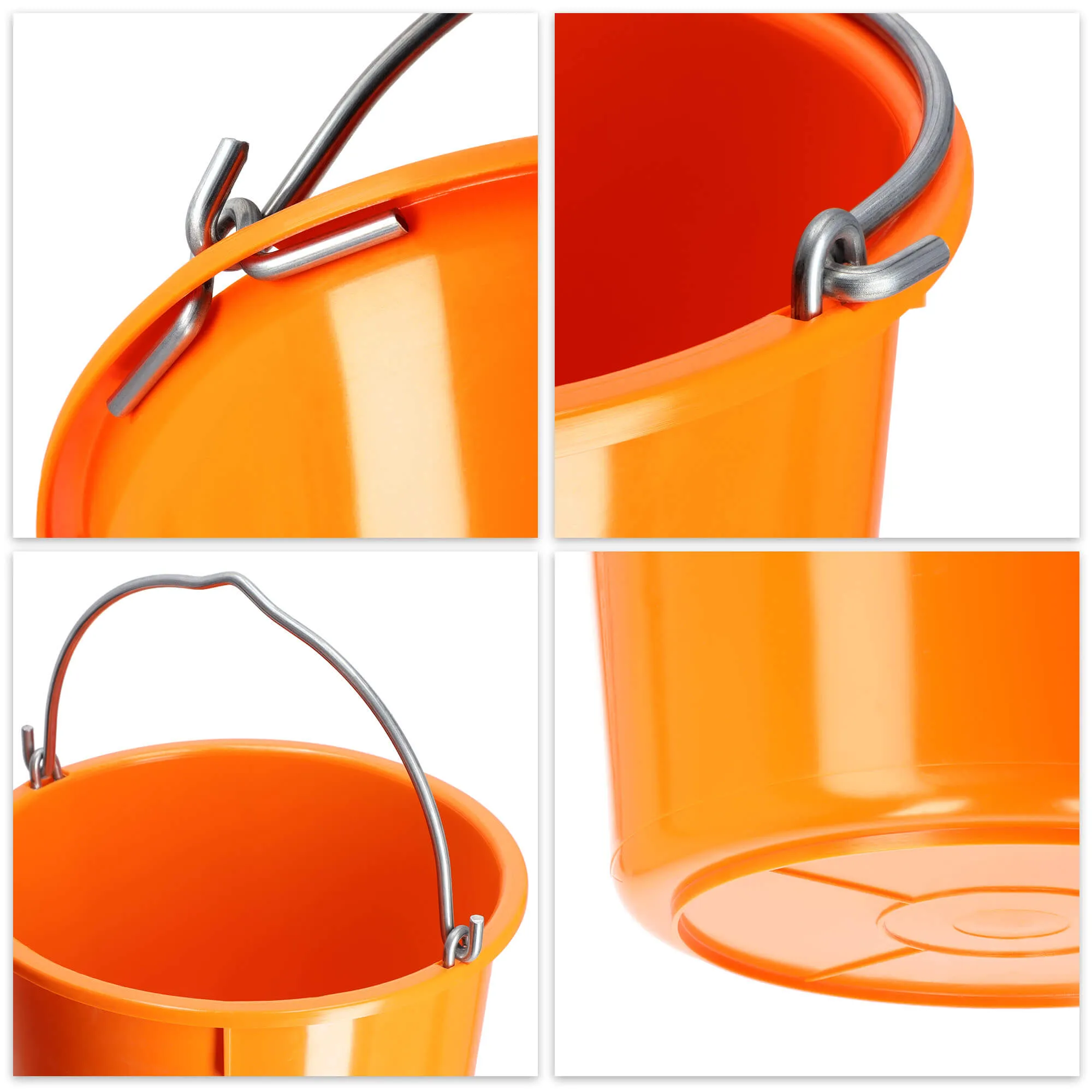 Kanan statybiniai kibirai 20L, oranžiniai, 3 vnt.