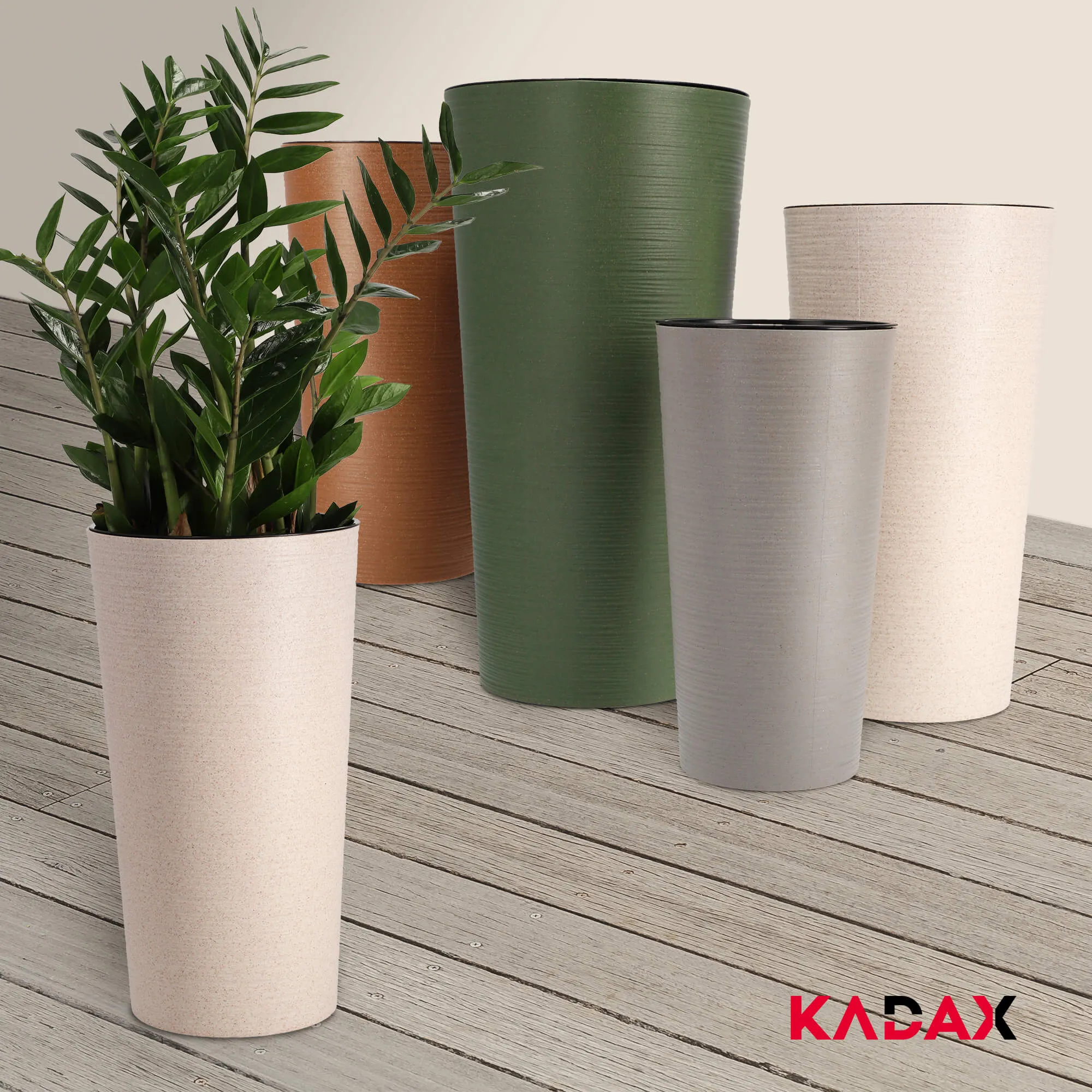 Latina kalto formos gėlių vazonas 25 cm