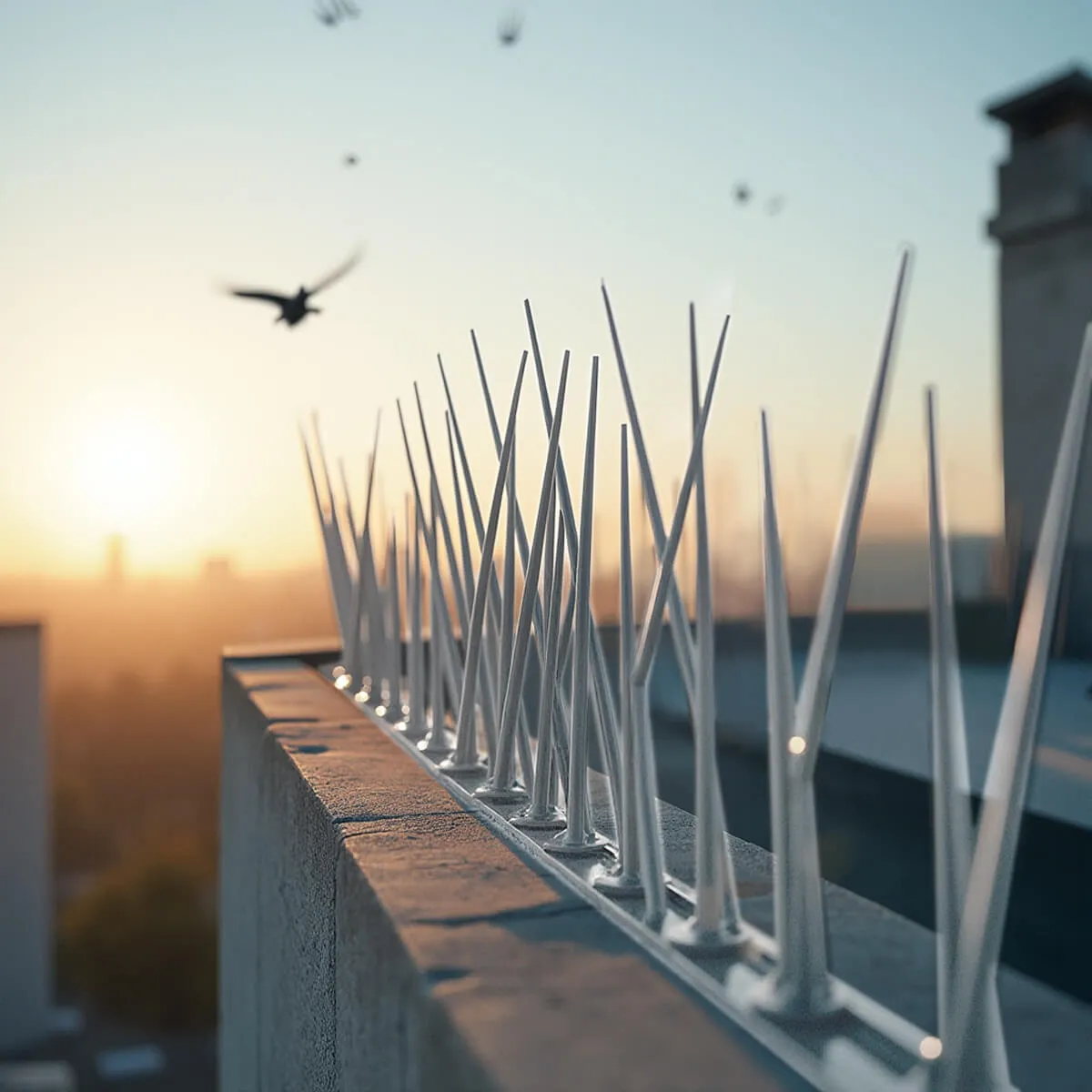 „Dierre“ paukščių atbaidymo spygliai, sidabriniai, 50 vnt.