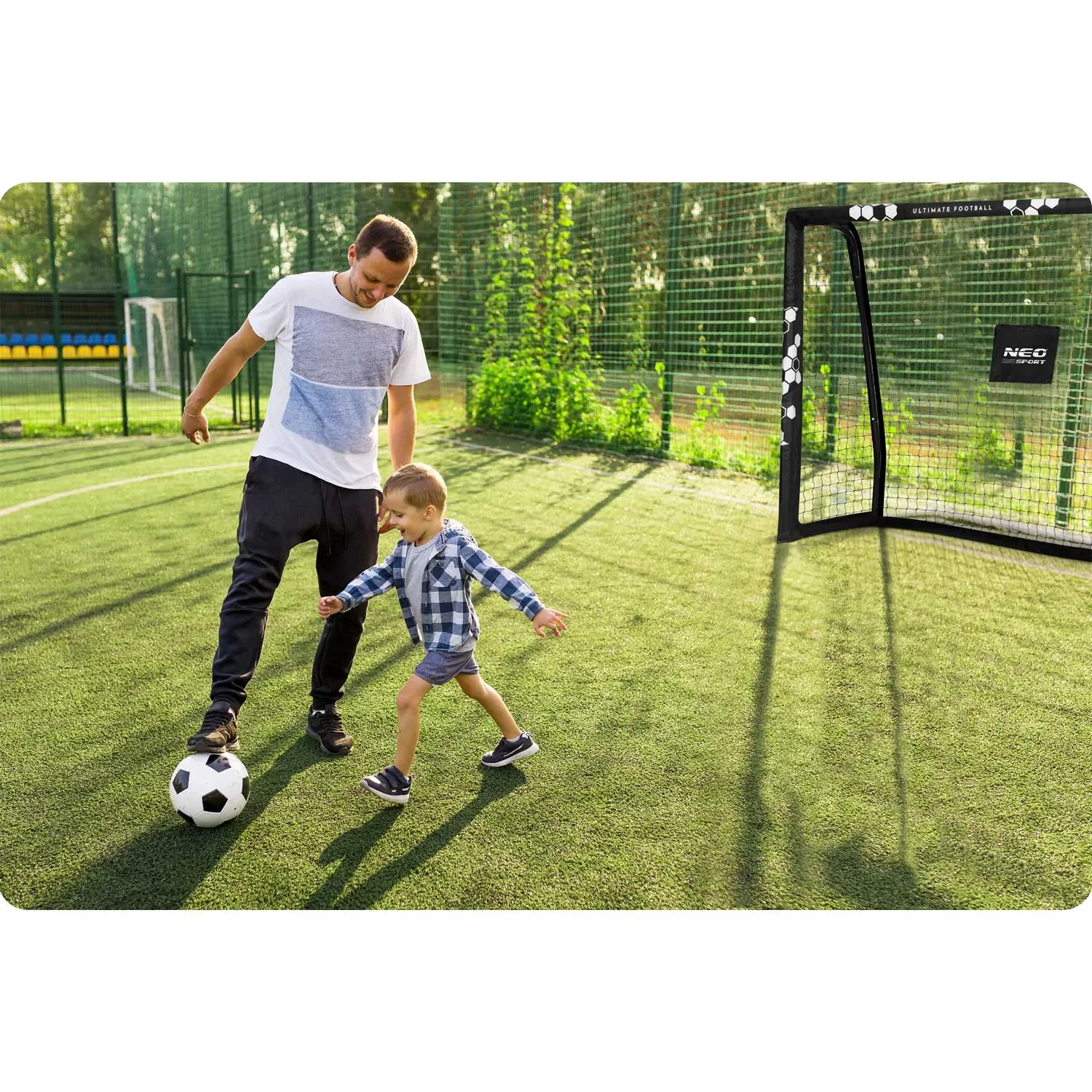 Futbolo vartai 180 x 120 x 60 cm NS-462 Šešiakampiai - nuotrauka 1