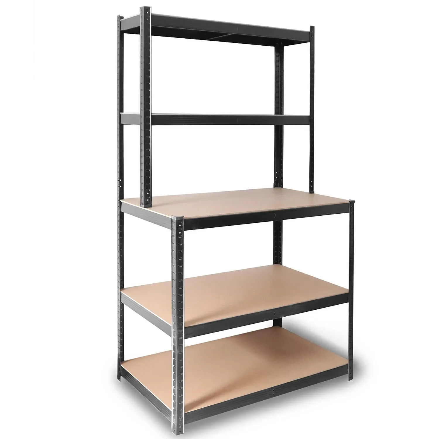 Metalinė darbastalio lentyna 180 x 100 x 60 cm Humberg HR-855 juoda - nuotrauka 1