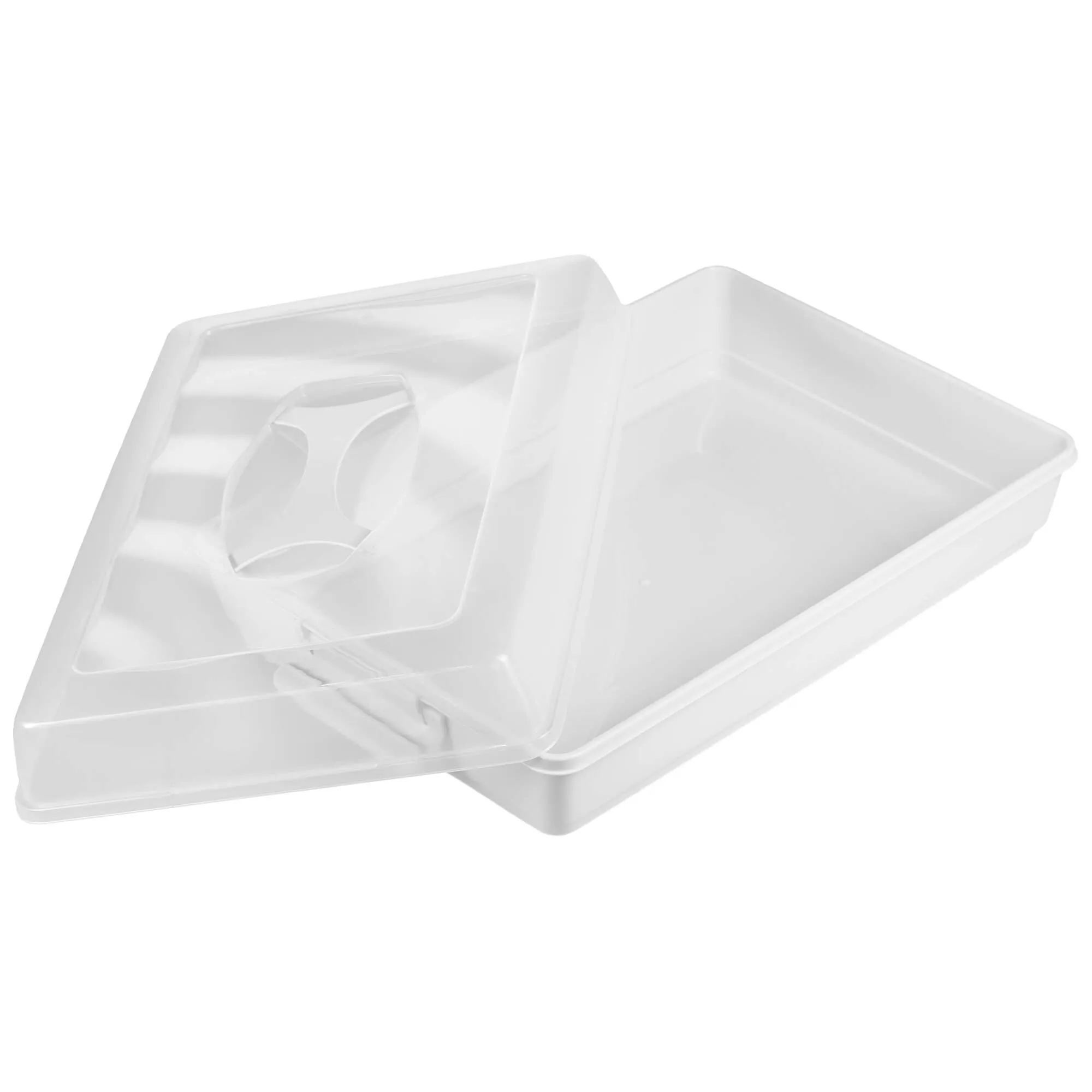 Ovada torto indas su dangteliu ir įdėklu, 43×30 cm, pilkas