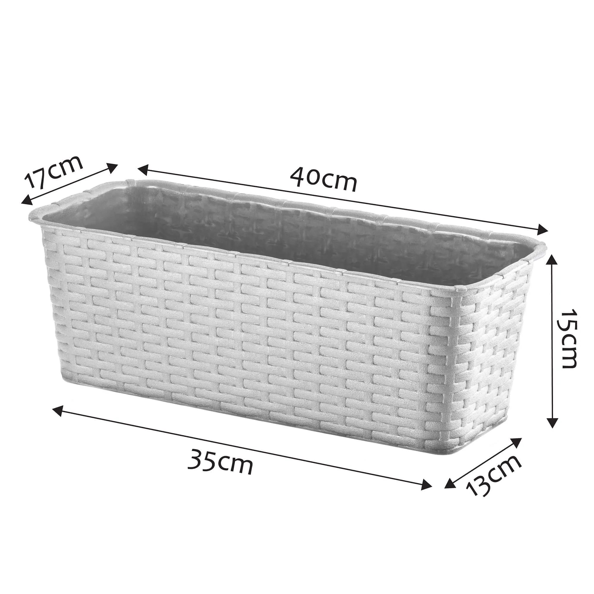 Balkoninis vazonas 40 cm