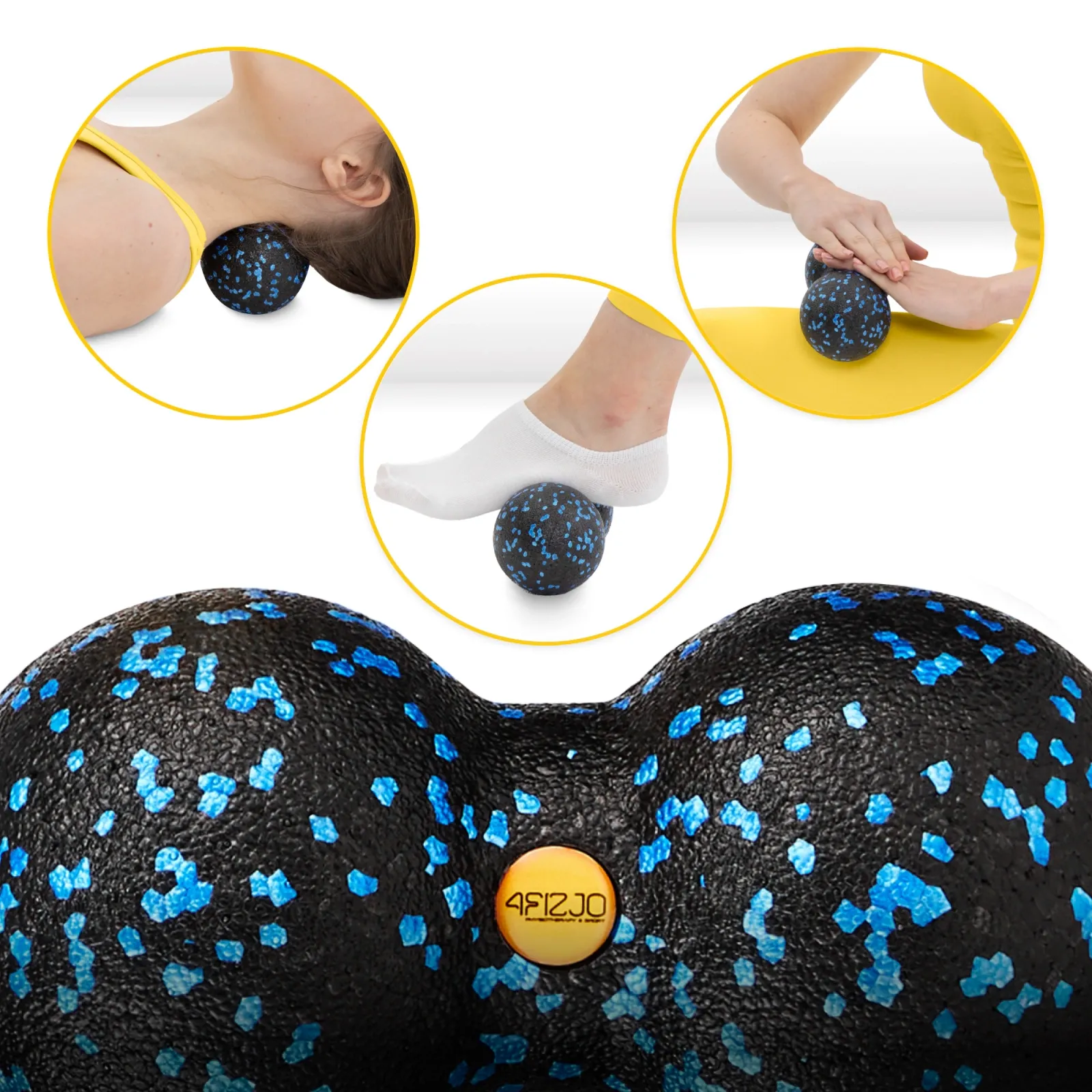 Volelių ir masažinių kamuoliukų EPP rinkinys