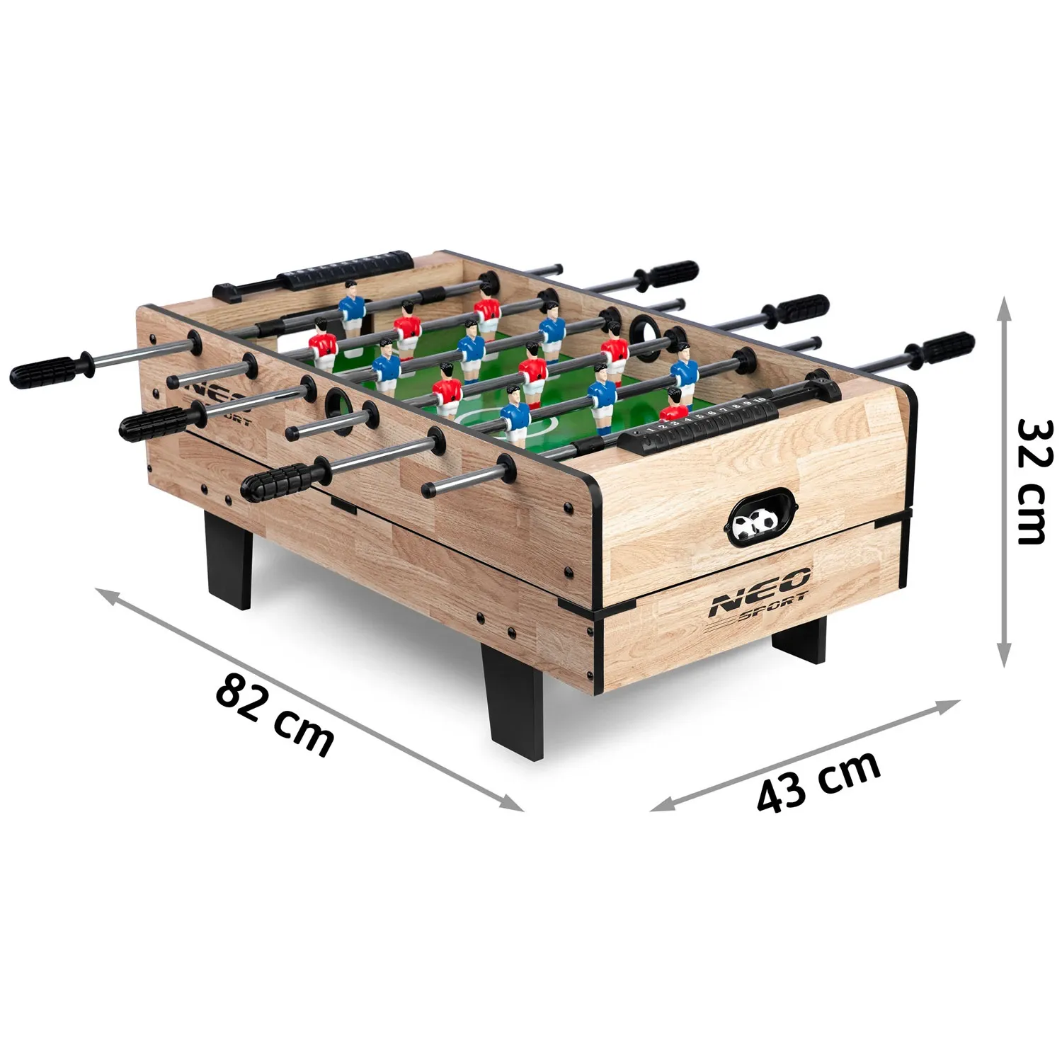 4 viename daugiafunkcis žaidimų stalas 80x43x30cm NS-800 medinis - nuotrauka 1