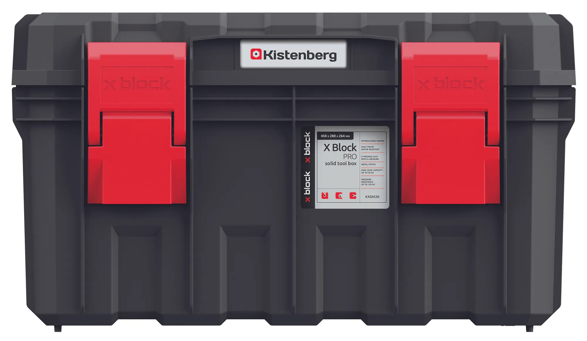 KISTENBERG S Block PRO 45 įrankių dėžė – KXS4530 – juoda