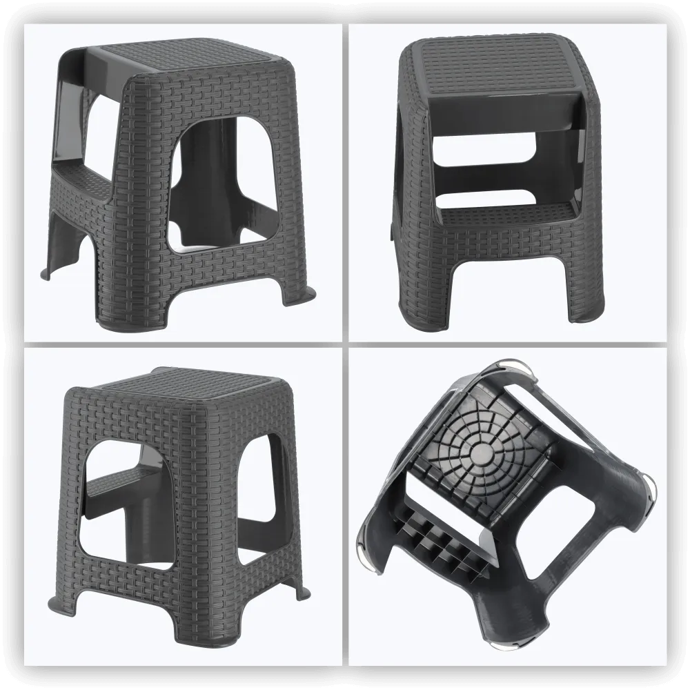 Laiptelis-koptukas, 2 laipteliai, pilkas, 160 kg