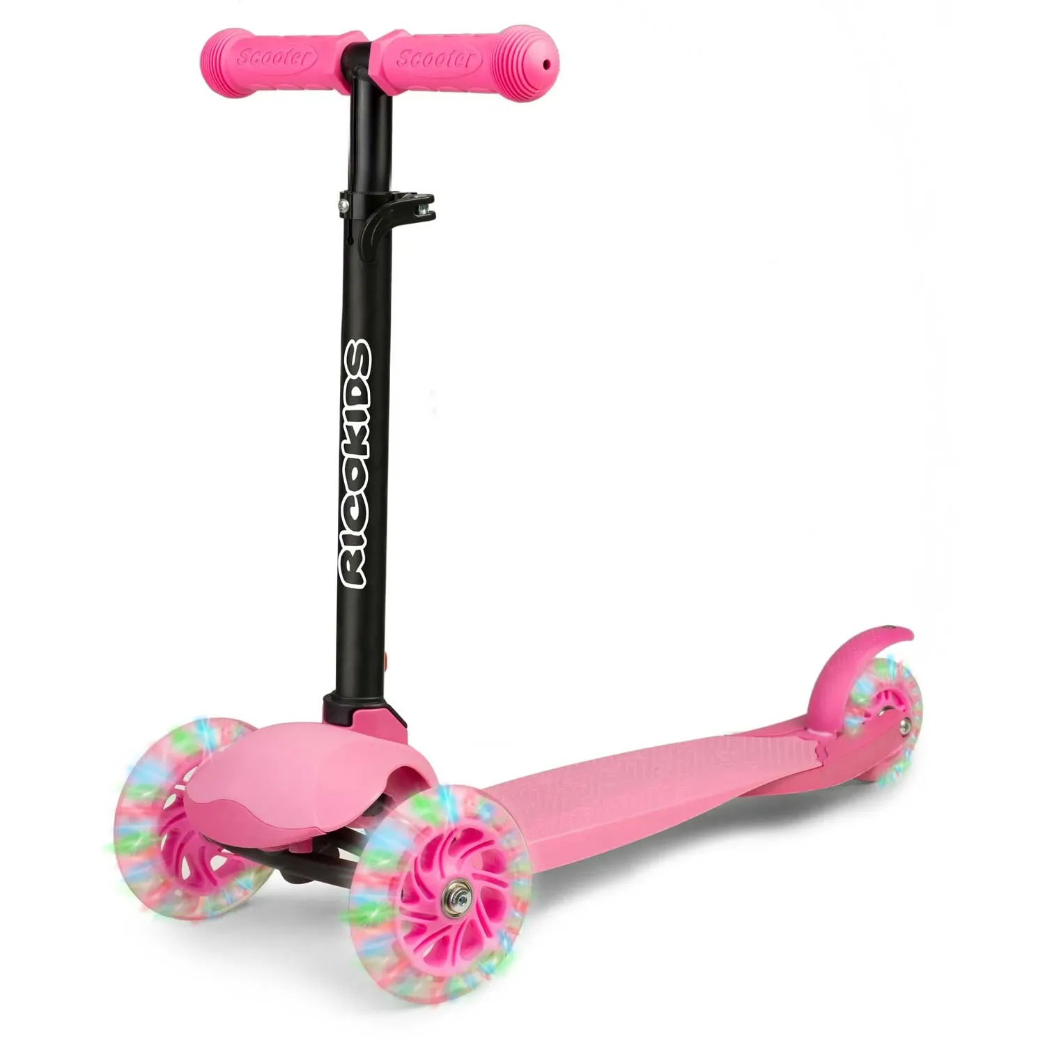 „Ricokids Loco“ triratis paspirtukas – rožinis - nuotrauka 1