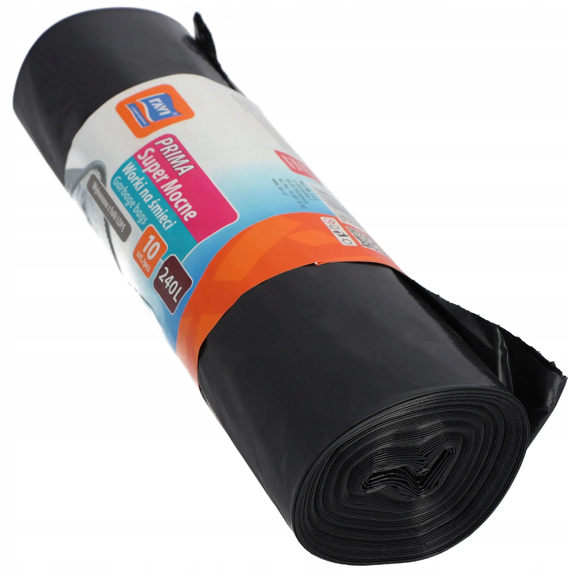 „Ravi Prima“ itin tvirti šiukšlių maišai, 240 litrų, 10 vnt.