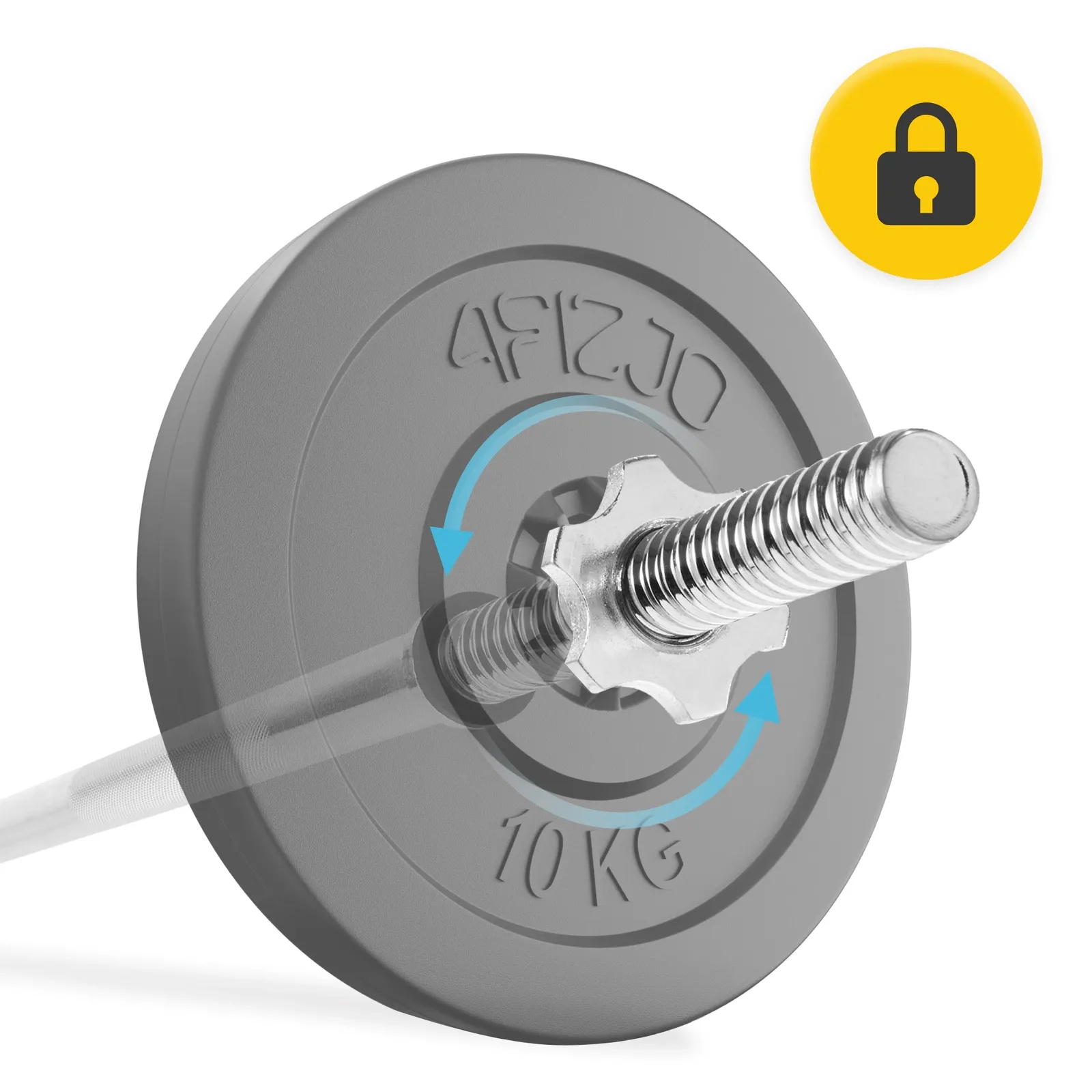 Tiesus strypas su spaustukais 180 cm - 6