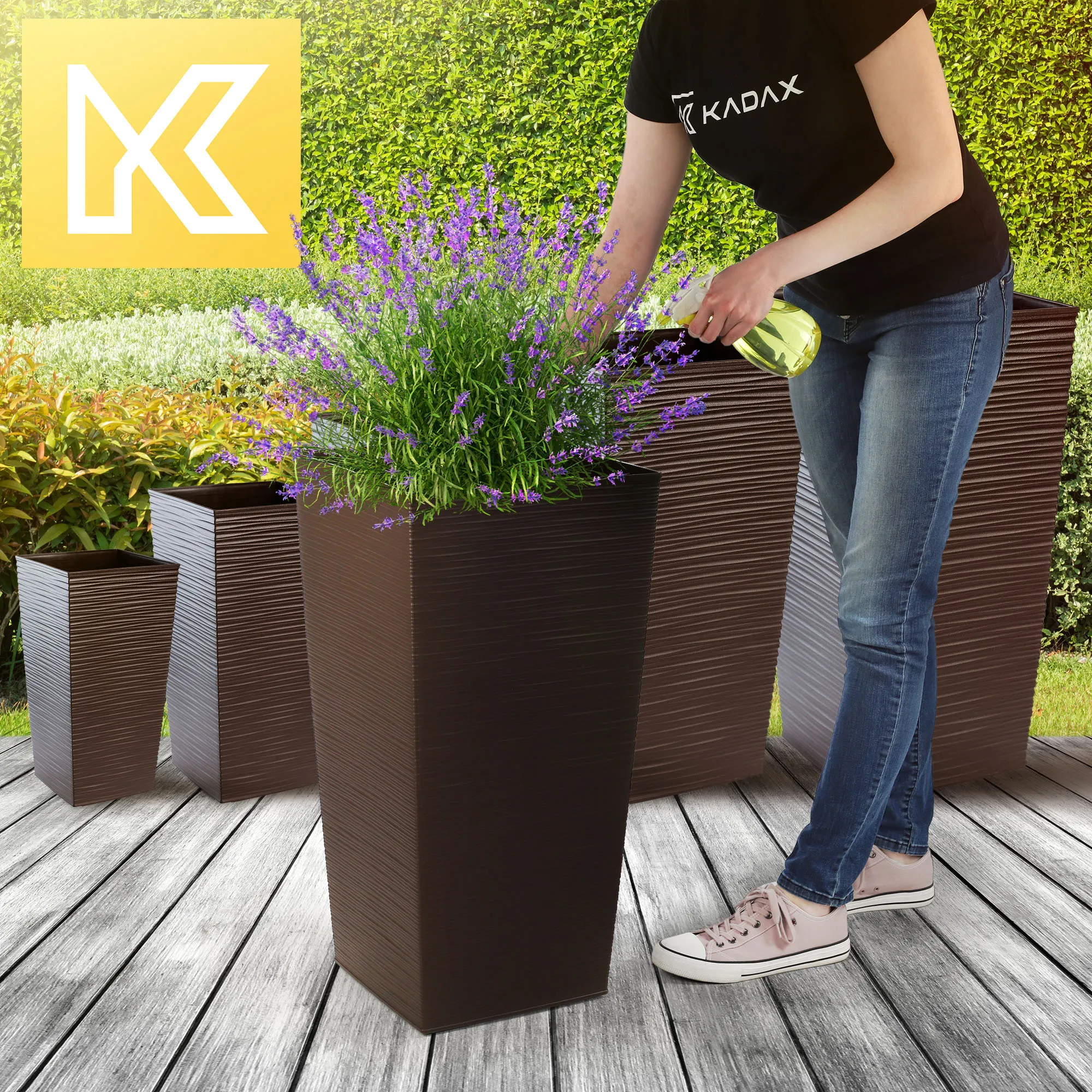 Toulouse kalto formos gėlių vazonas su įdėklu 35 cm