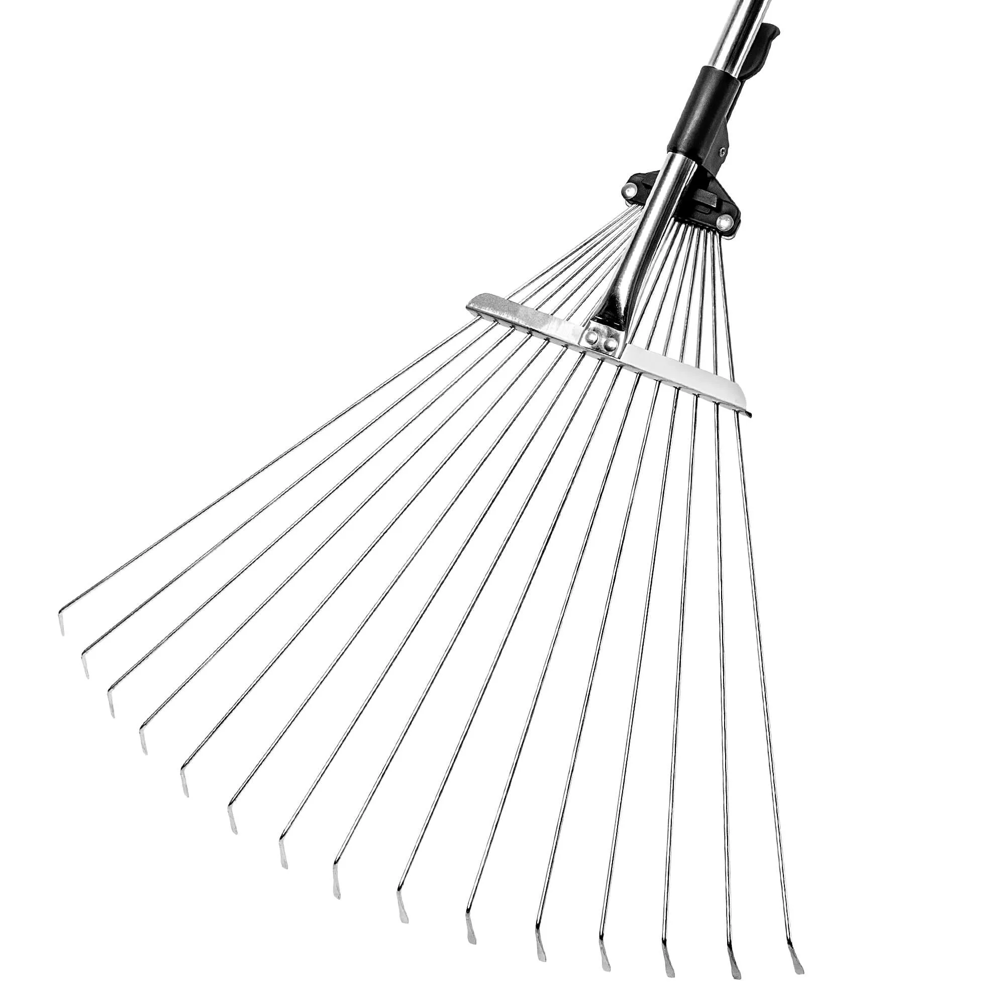 Lapų grėblys 15 dantų 151 cm, sidabrinis