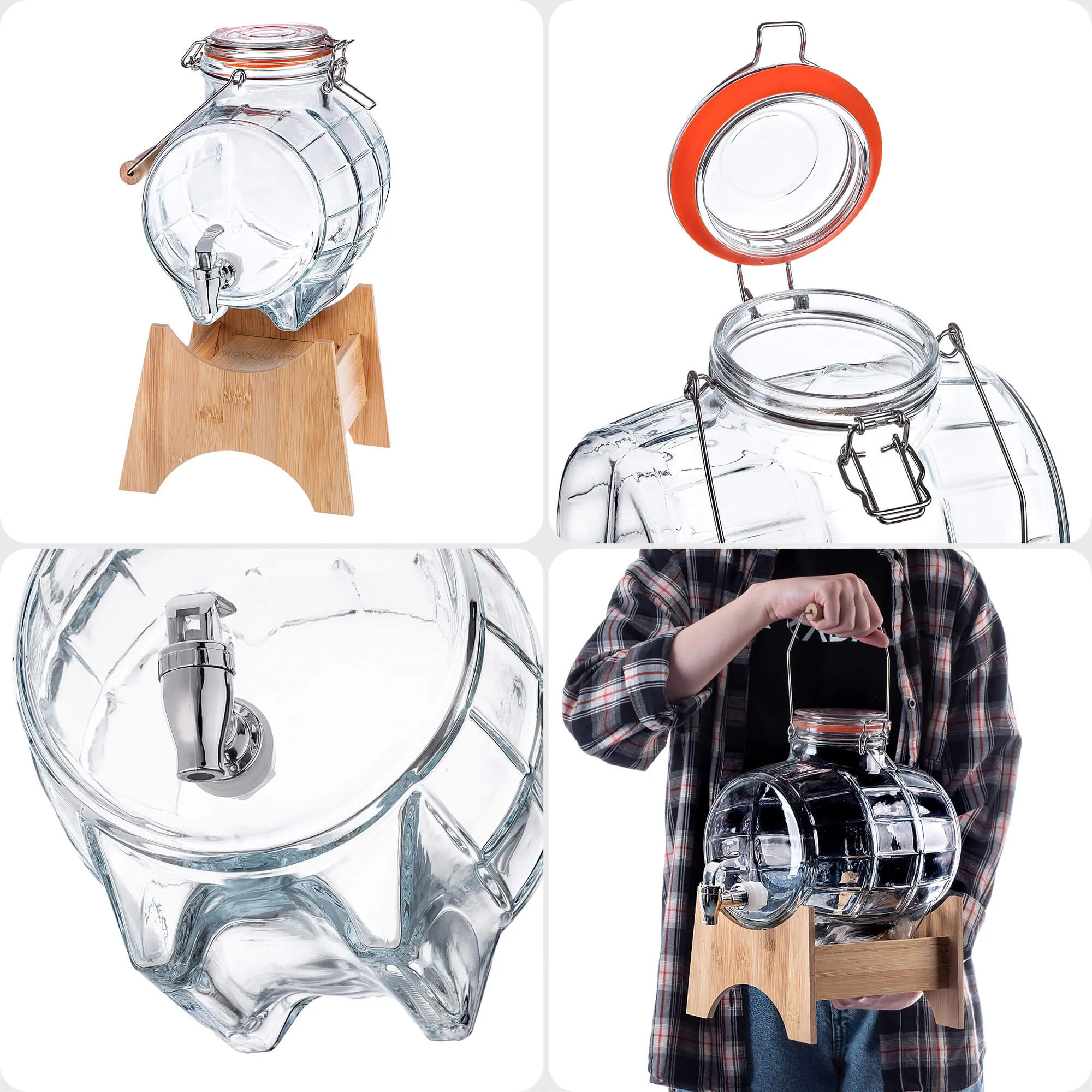 Alaus ir šaltų gėrimų statinė 5 l