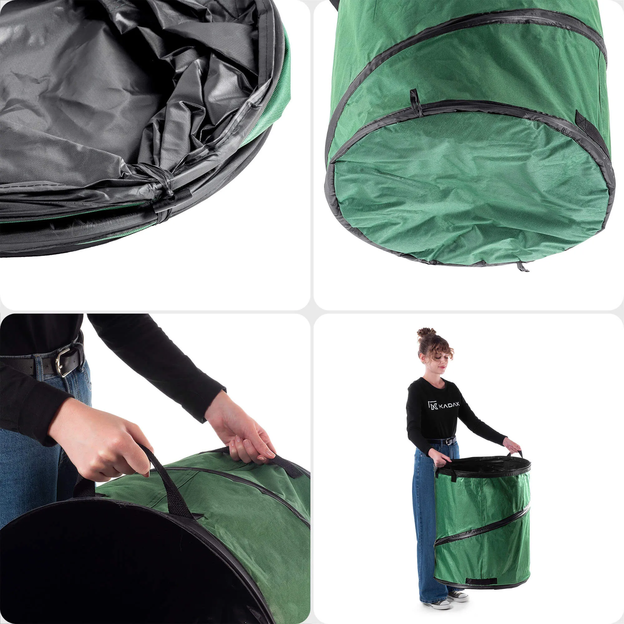 Vermenton 175L sulankstomas sodo krepšys, žalias