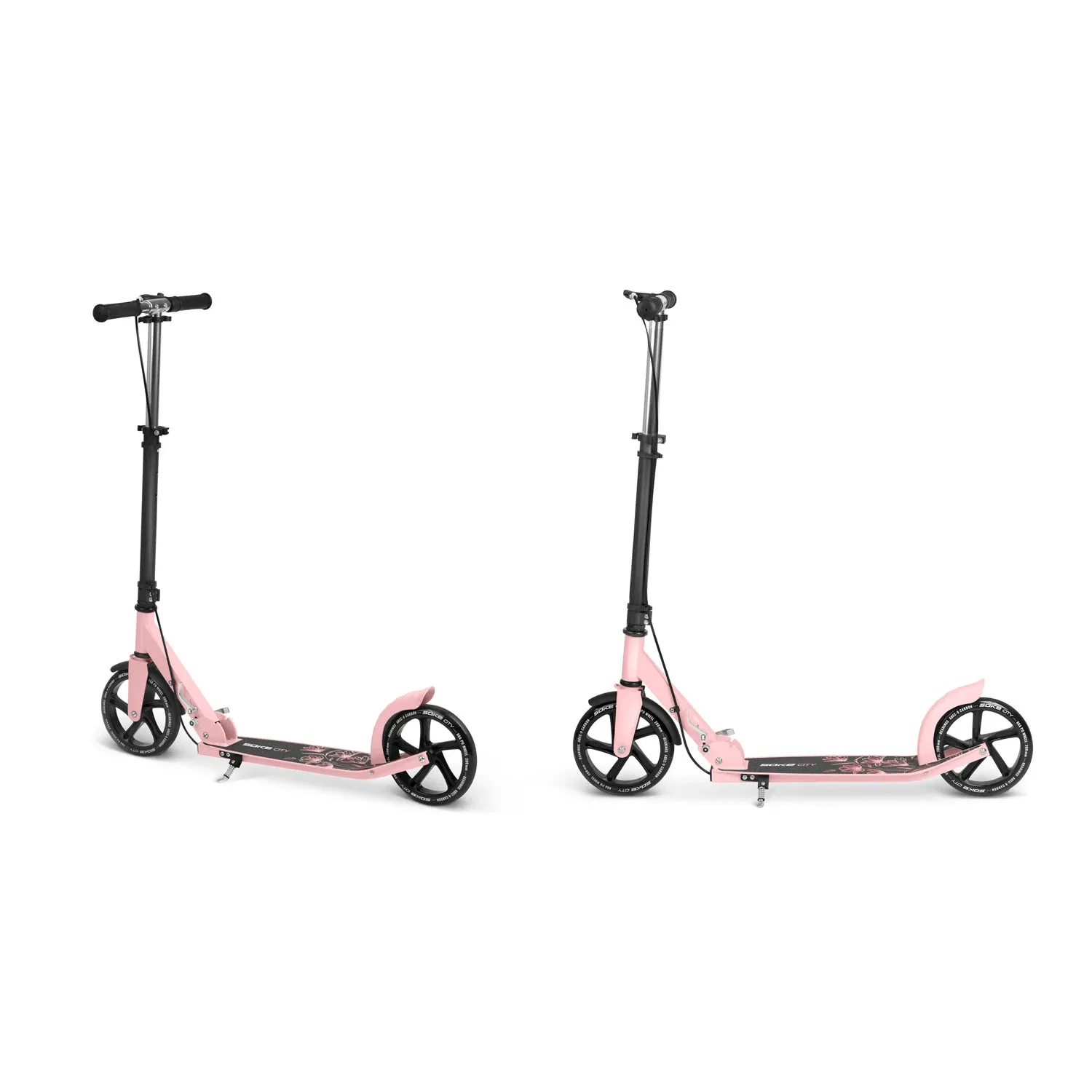 Soke City paspirtukas juodas ir rožinis - nuotrauka 1