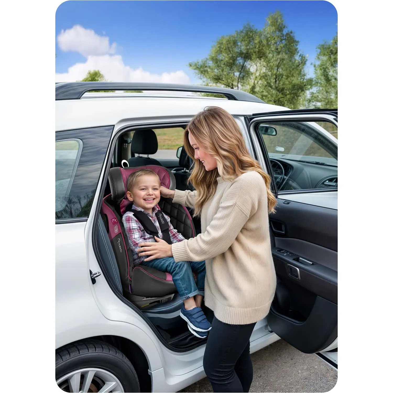 „Nukido Prestige Line“ juodos ir rožinės spalvos automobilinė kėdutė, 0-36 kg, ISOFIX - nuotrauka 1