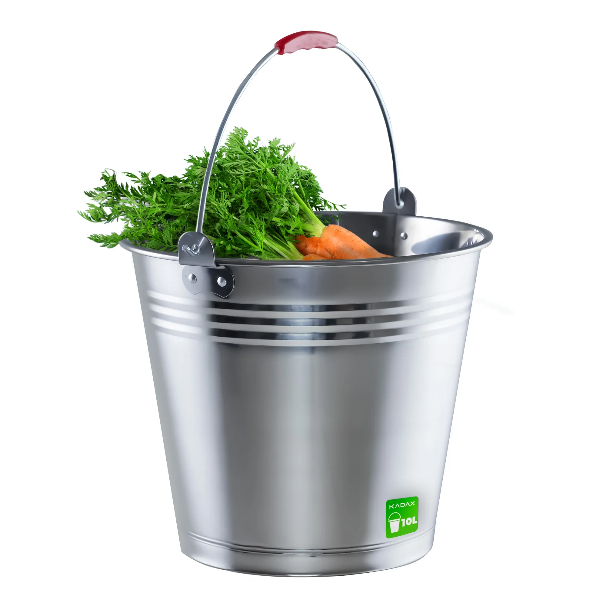 Ciney nerūdijančio plieno kibiras su rankena 10 l