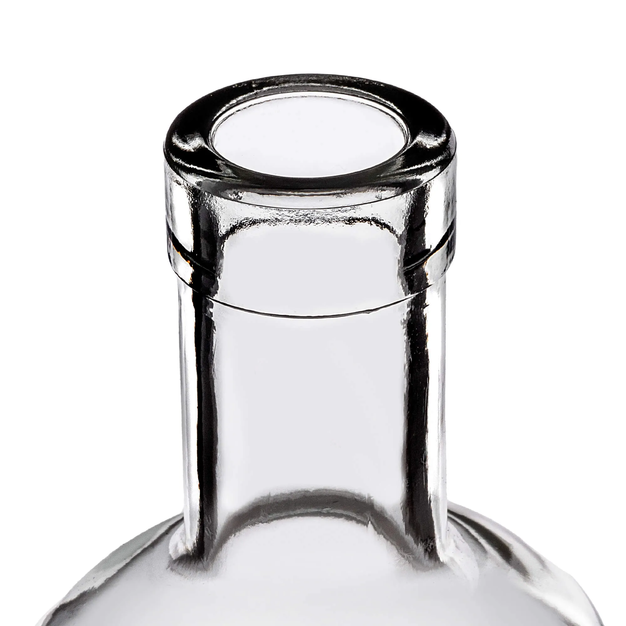 Tadek stiklinis alkoholio butelis 250 ml su sintetiniu kamščiu 1 vnt.