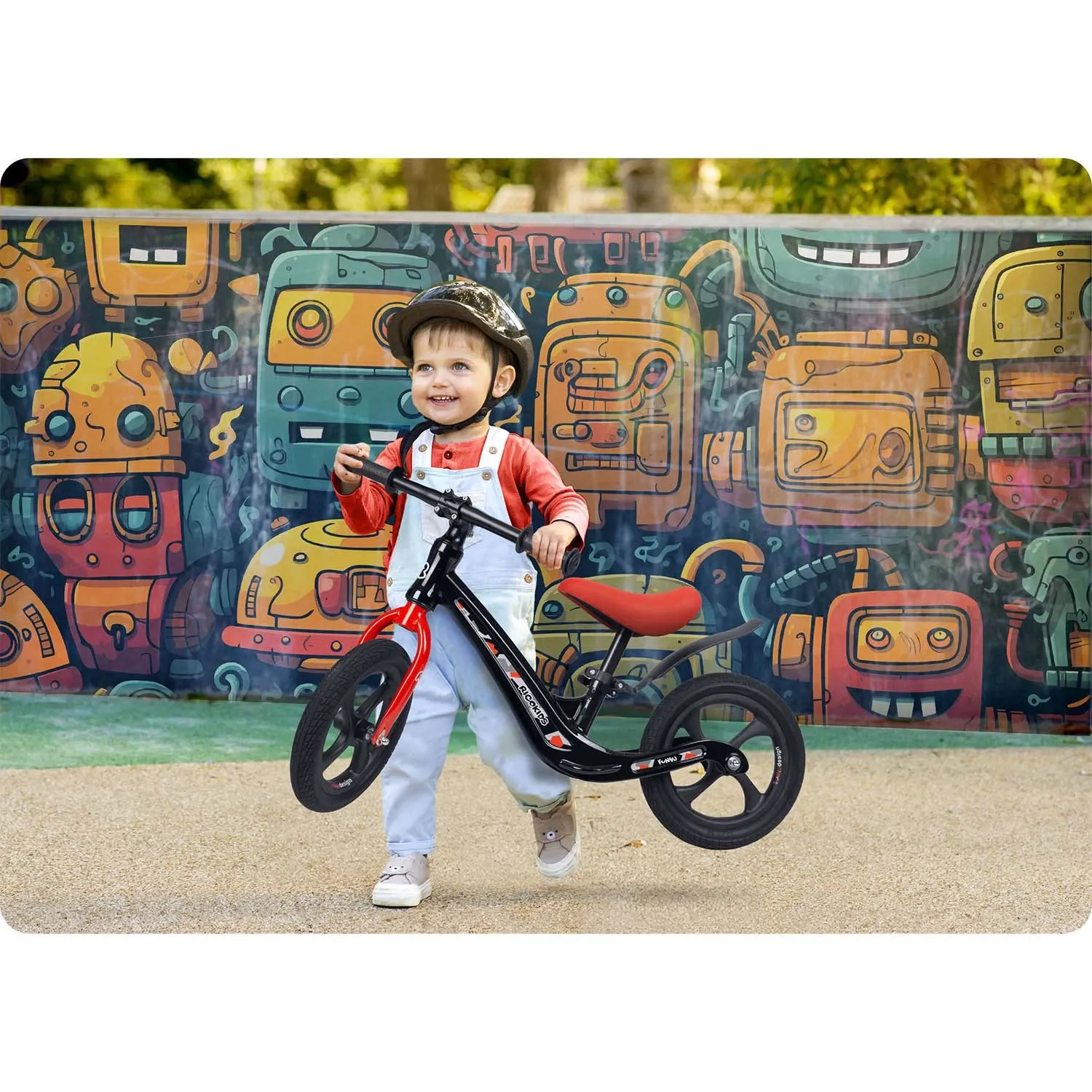 Ricokids FUNNU balansinis dviratis vaikams - nuotrauka 1