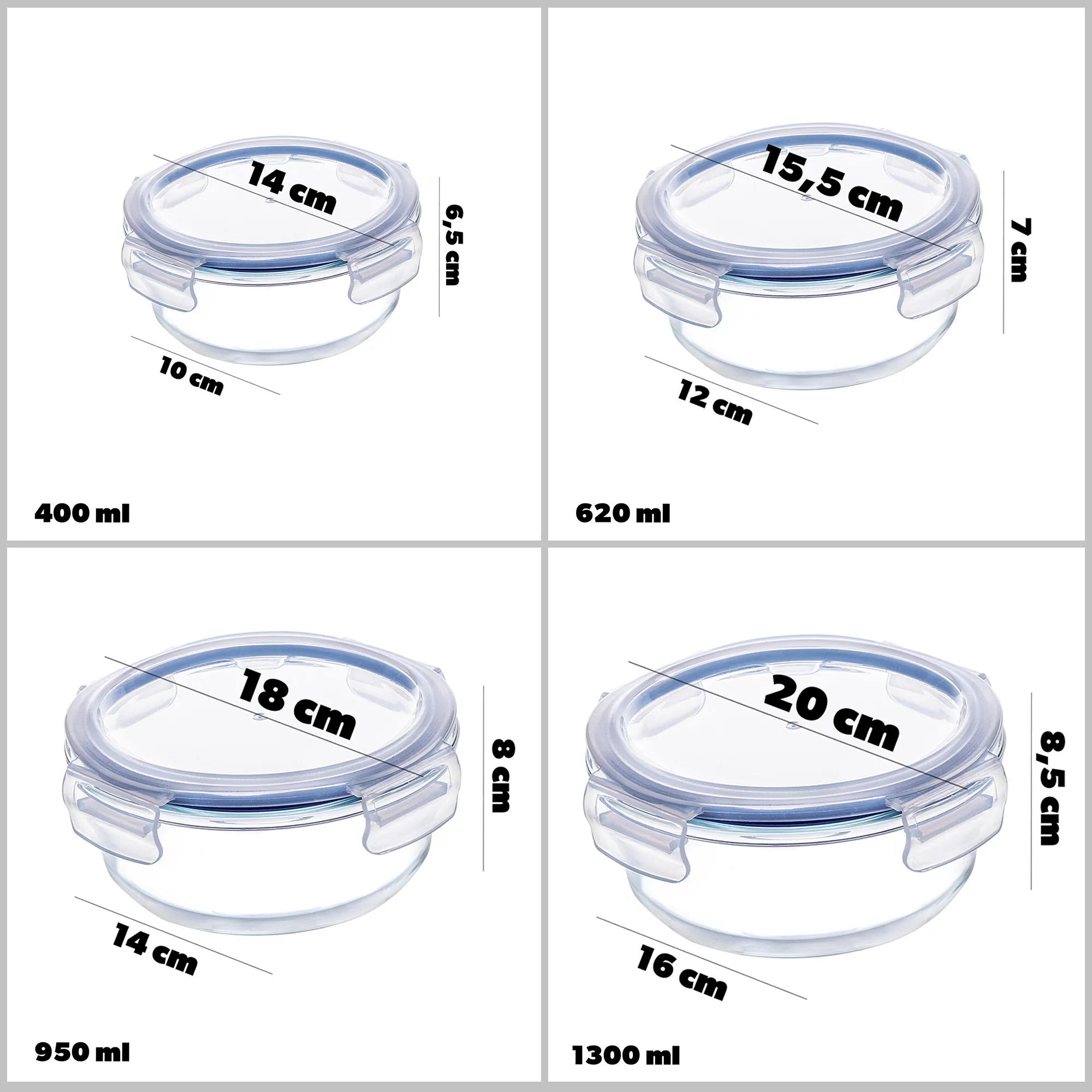 12 Athie konteinerių rinkinys