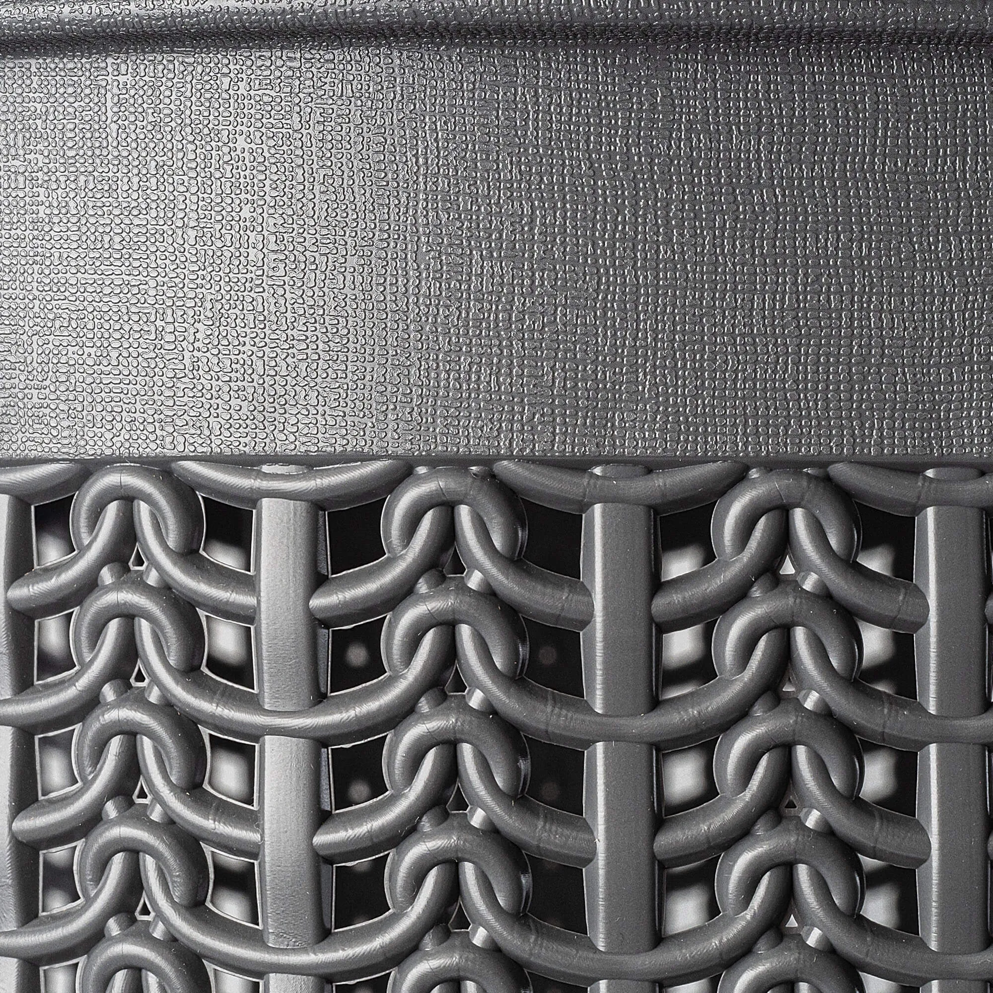 „Mera“ 50 litrų grafito skalbinių krepšys su dangčiu