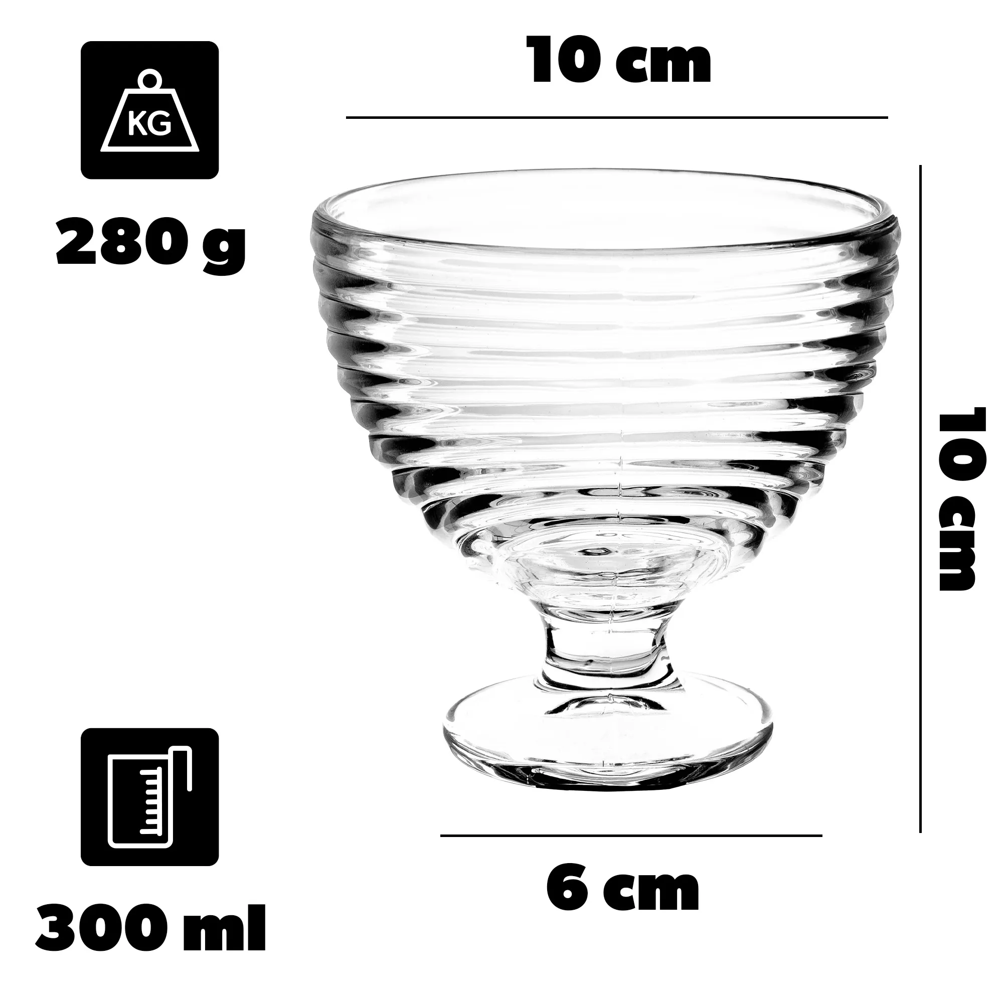 Ledų puodeliai 300 ml 6 vnt.