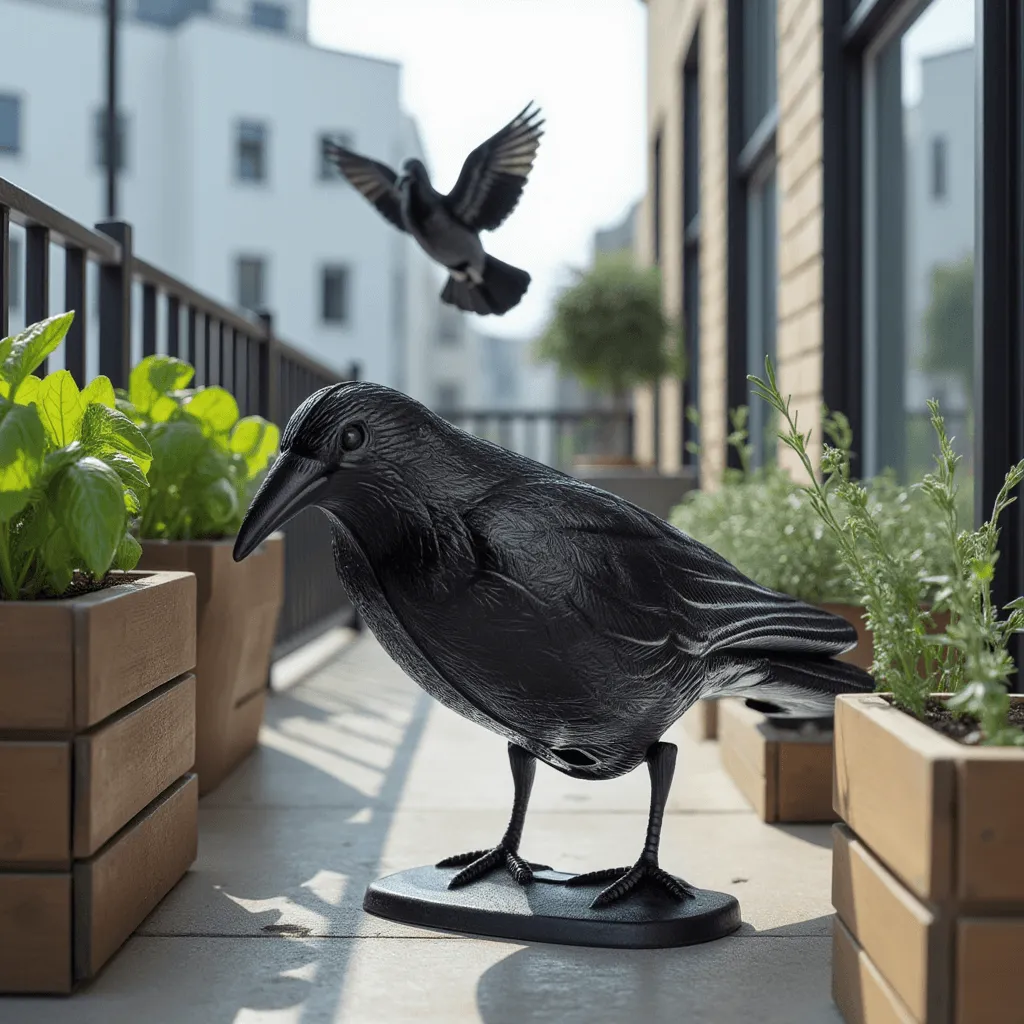 Paukščių baidyklė „Black Raven Krokom“, juoda, 2 vnt.