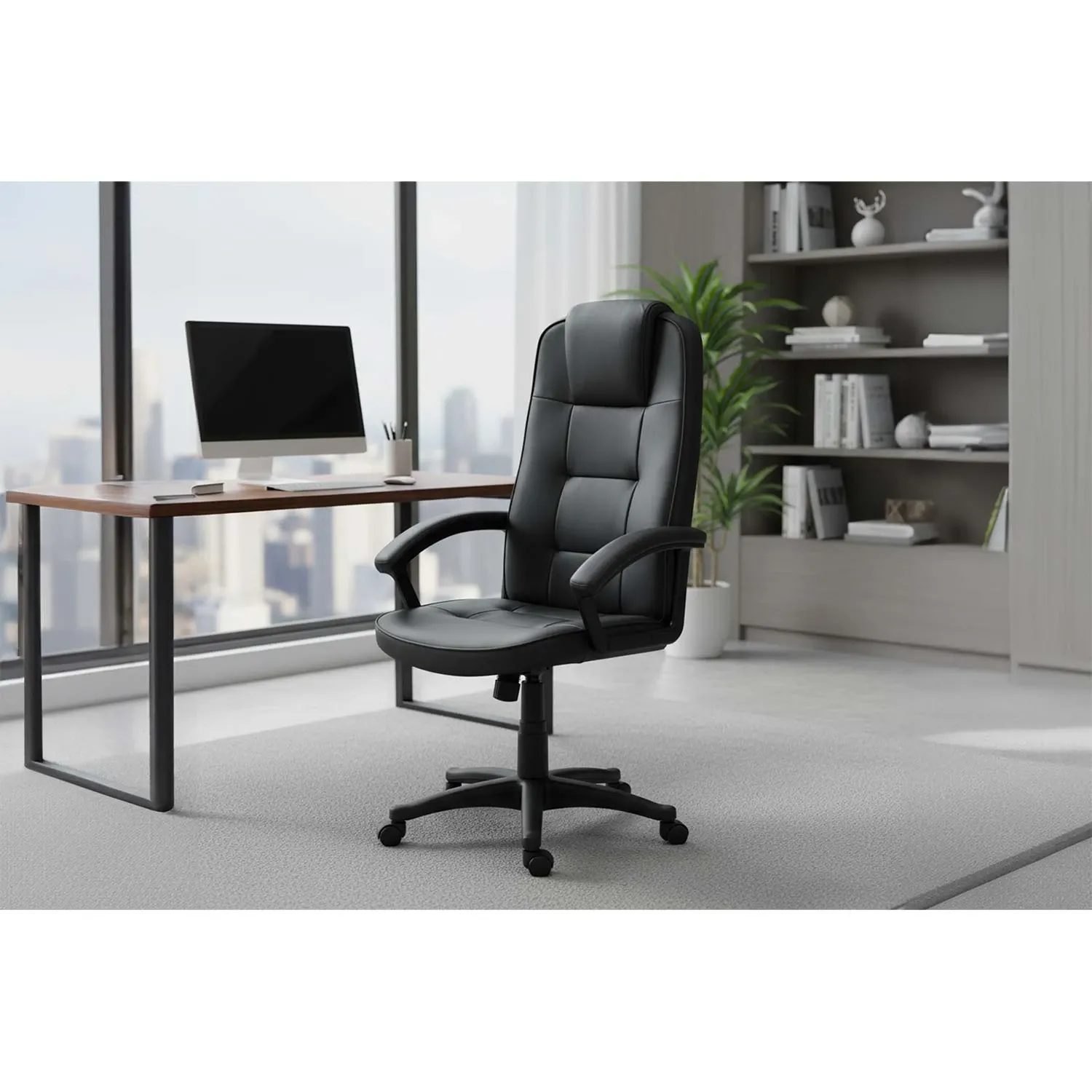 Sofotel pasukama biuro kėdė, juoda - nuotrauka 1