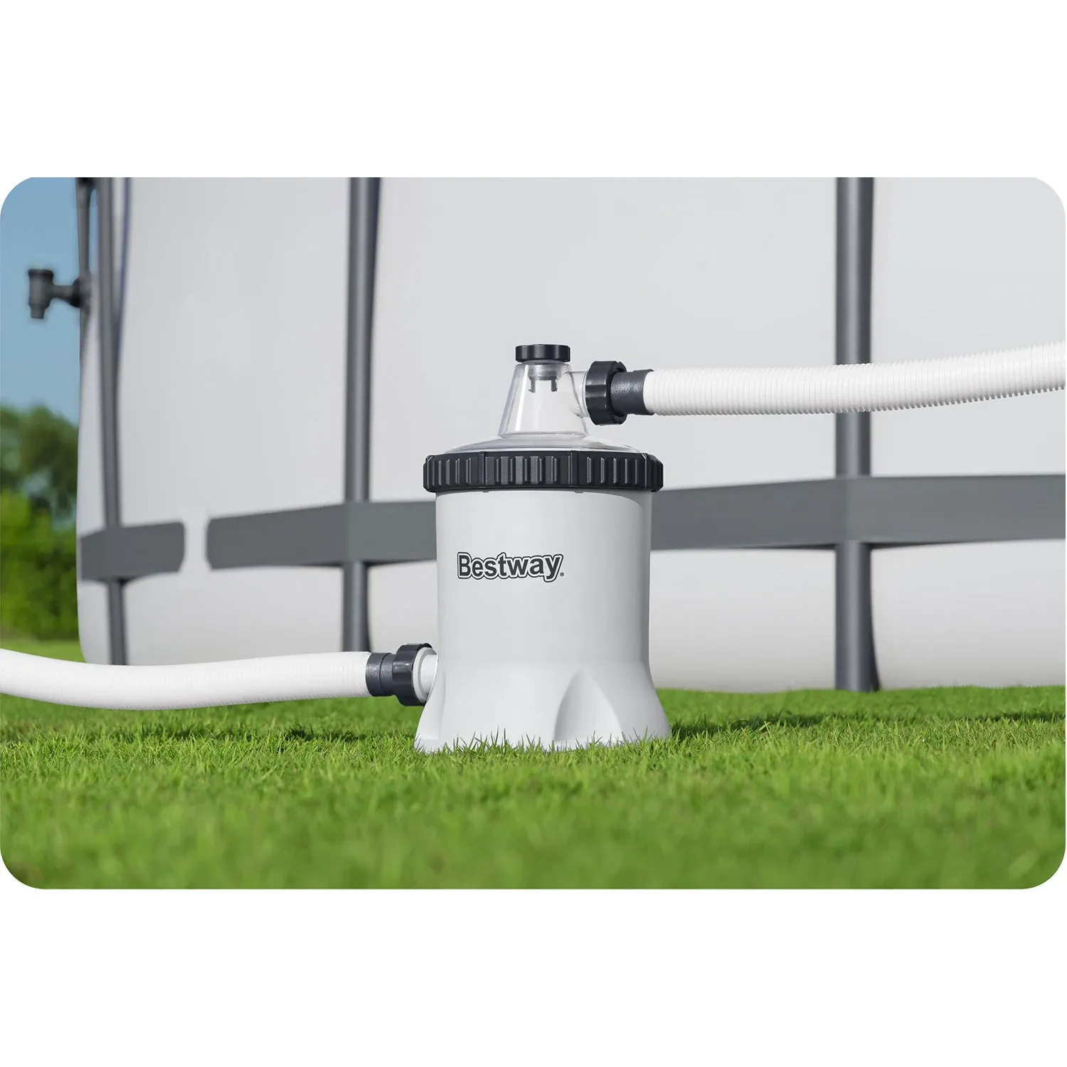 Baseino filtro pompa 5678 l/h + „Bestway“ 58870 filtro kamuoliukai - nuotrauka 1