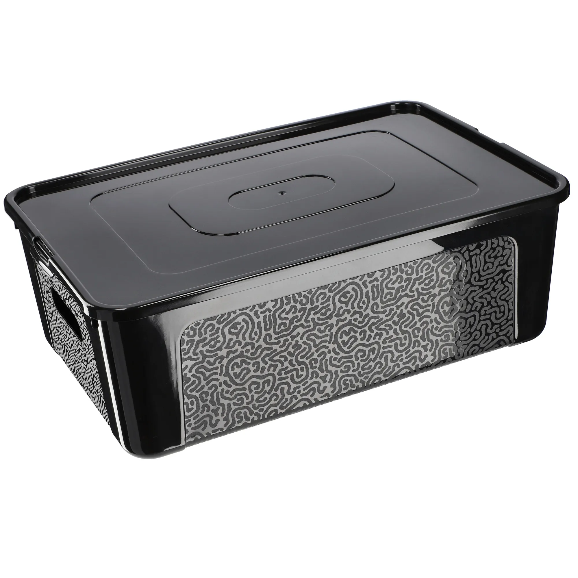 „Dozza“ 11 l laikymo konteineris su dangčiu, juodas