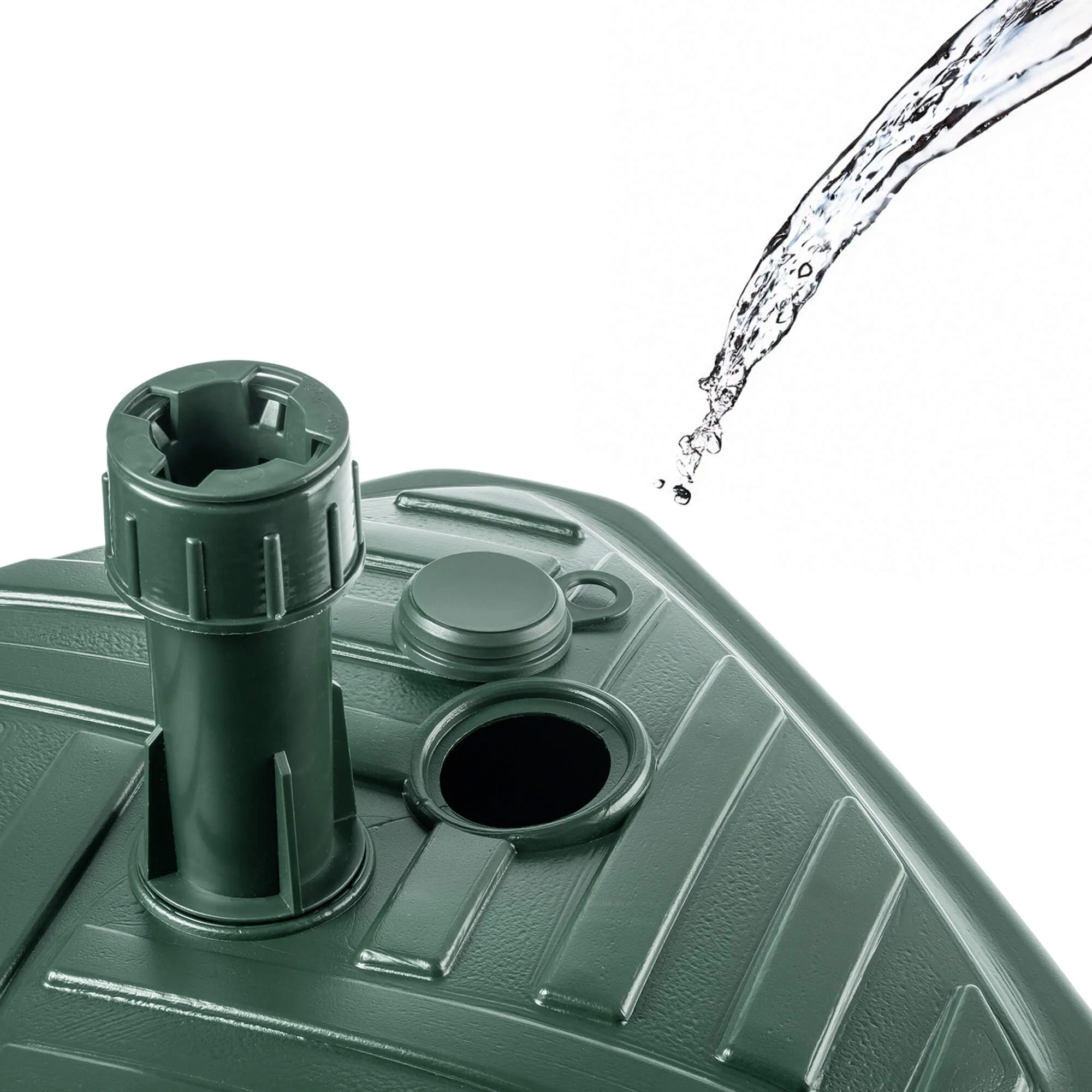 „Solero“ sodo skėčio pagrindas su juostelėmis, kvadratinis, žalias