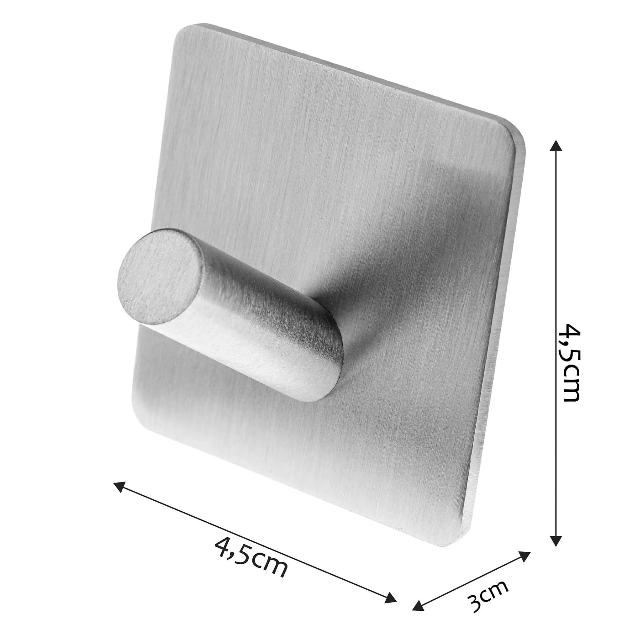 Kvadratinis lipnus vonios pakabukas, sidabro spalvos