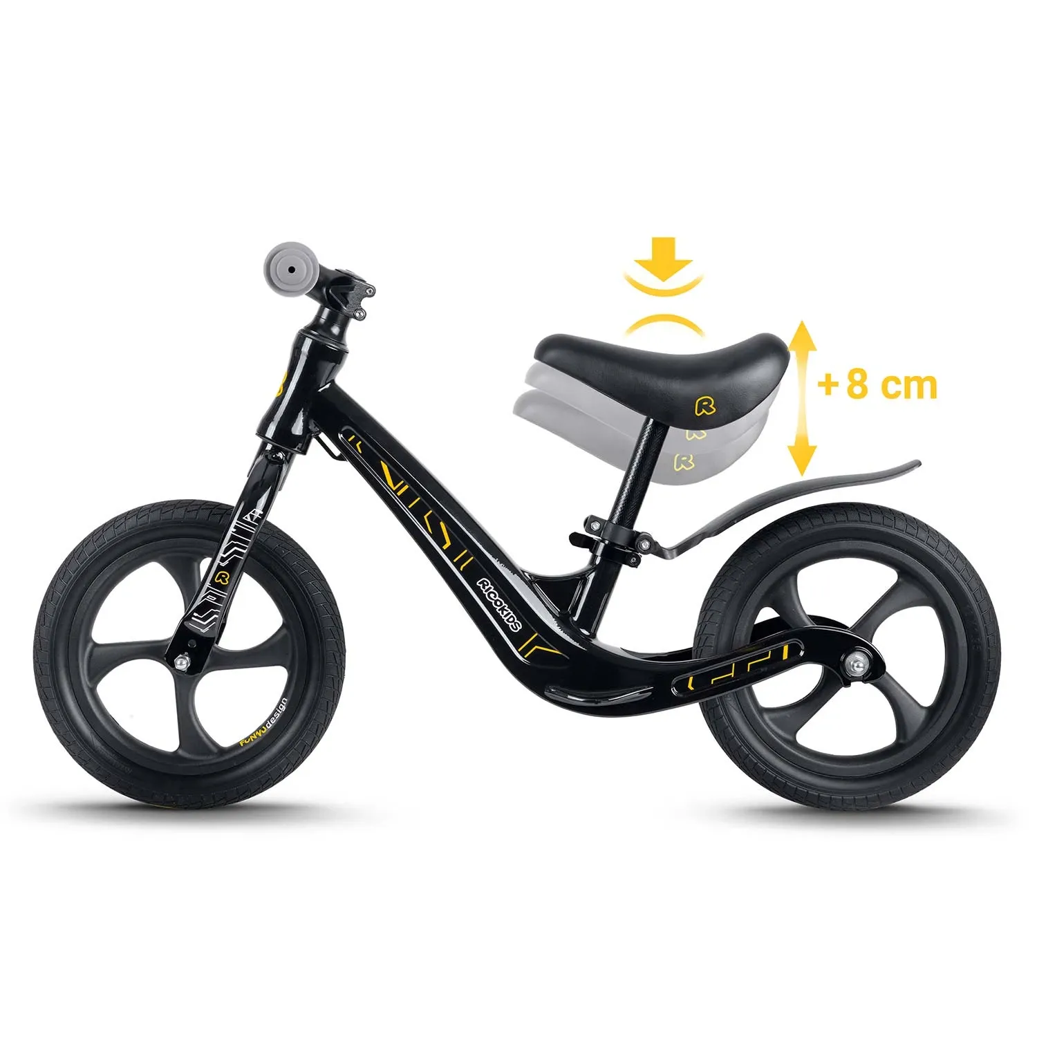 Ricokids FUNNU balansinis dviratis vaikams - nuotrauka 1