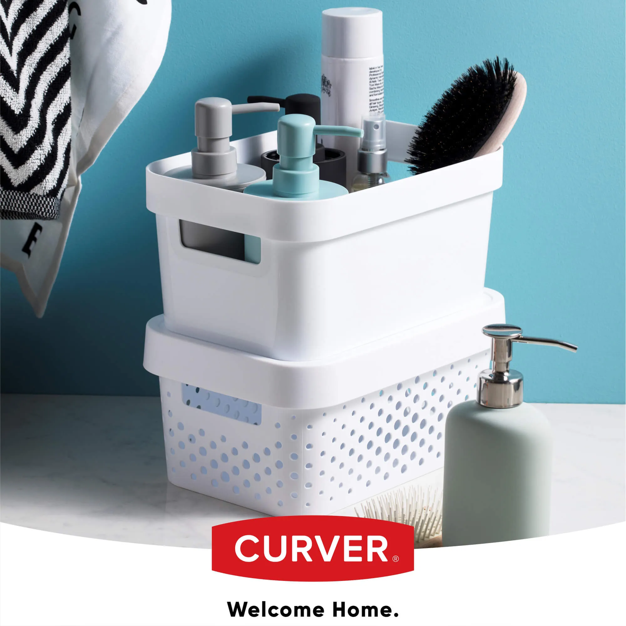 „Infinity Curver“ 4,5 l ažūrinis indas su dangteliu, baltas