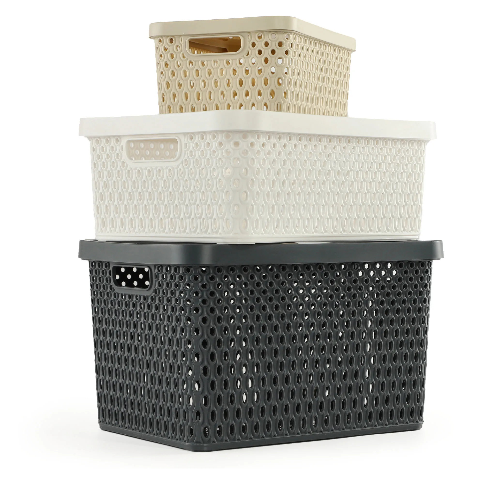 Pau 18L baltas daiktadėžės krepšys su dangčiu