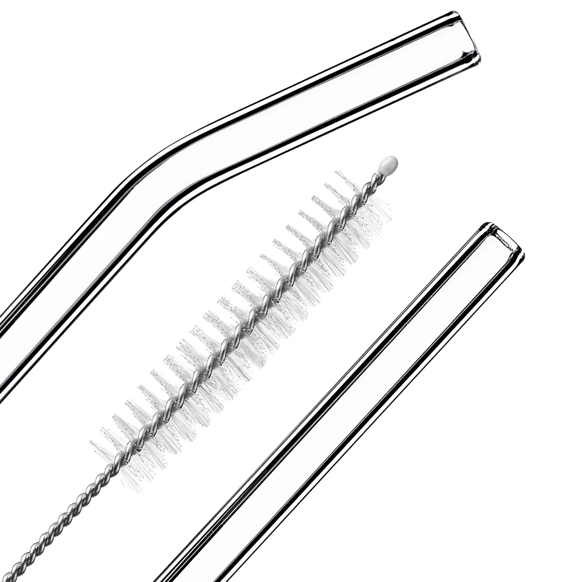 Archi borosilikatinio stiklo vamzdeliai 20 cm 4 vnt. + valiklis