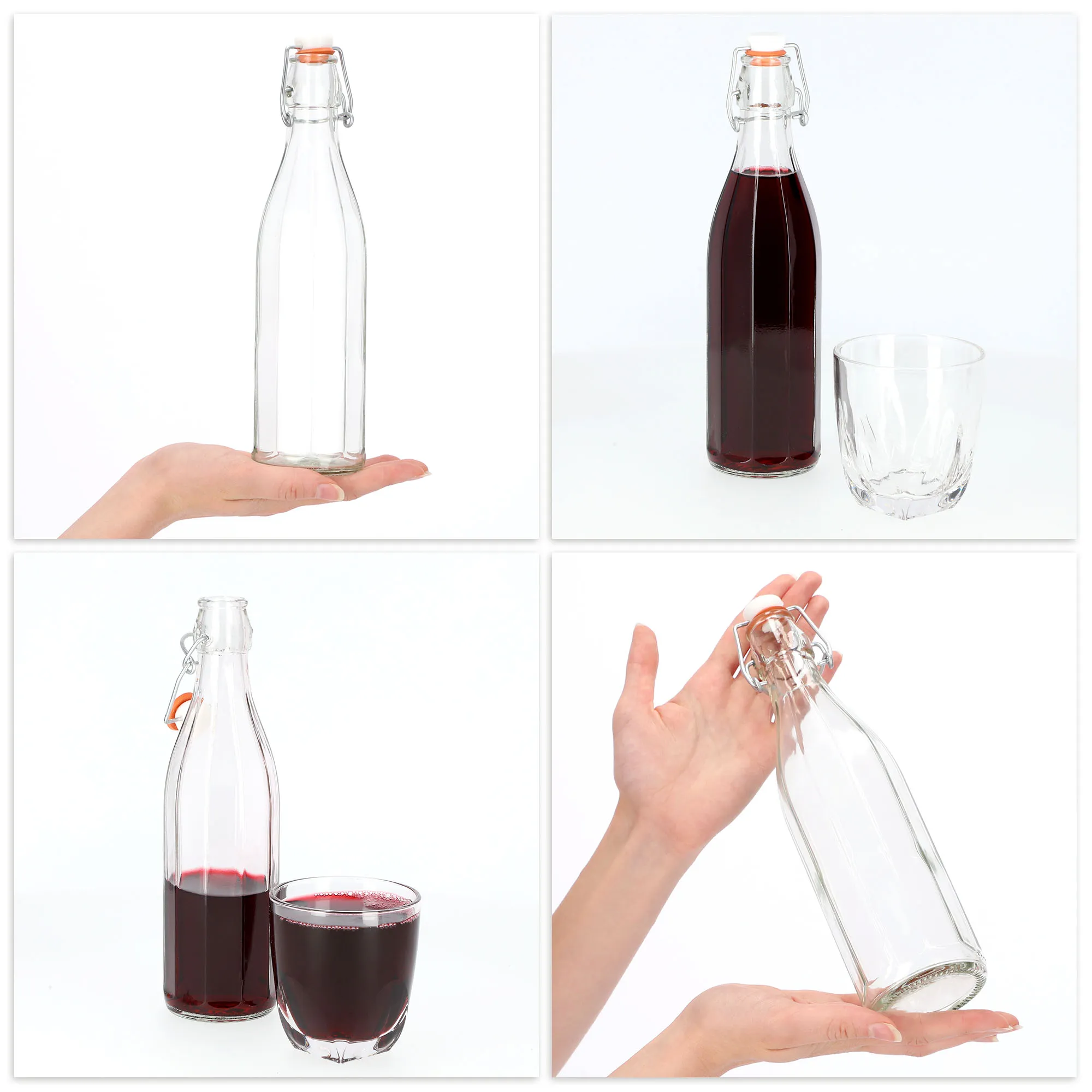 Tore stiklinis butelis su kamščiu 500 ml